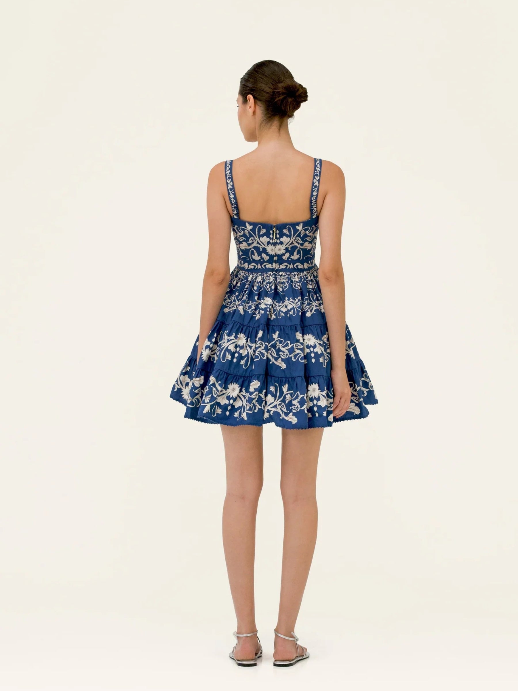 agua-by-agua-bendita-Lima-Ribbons-Mini-Dress - Blue