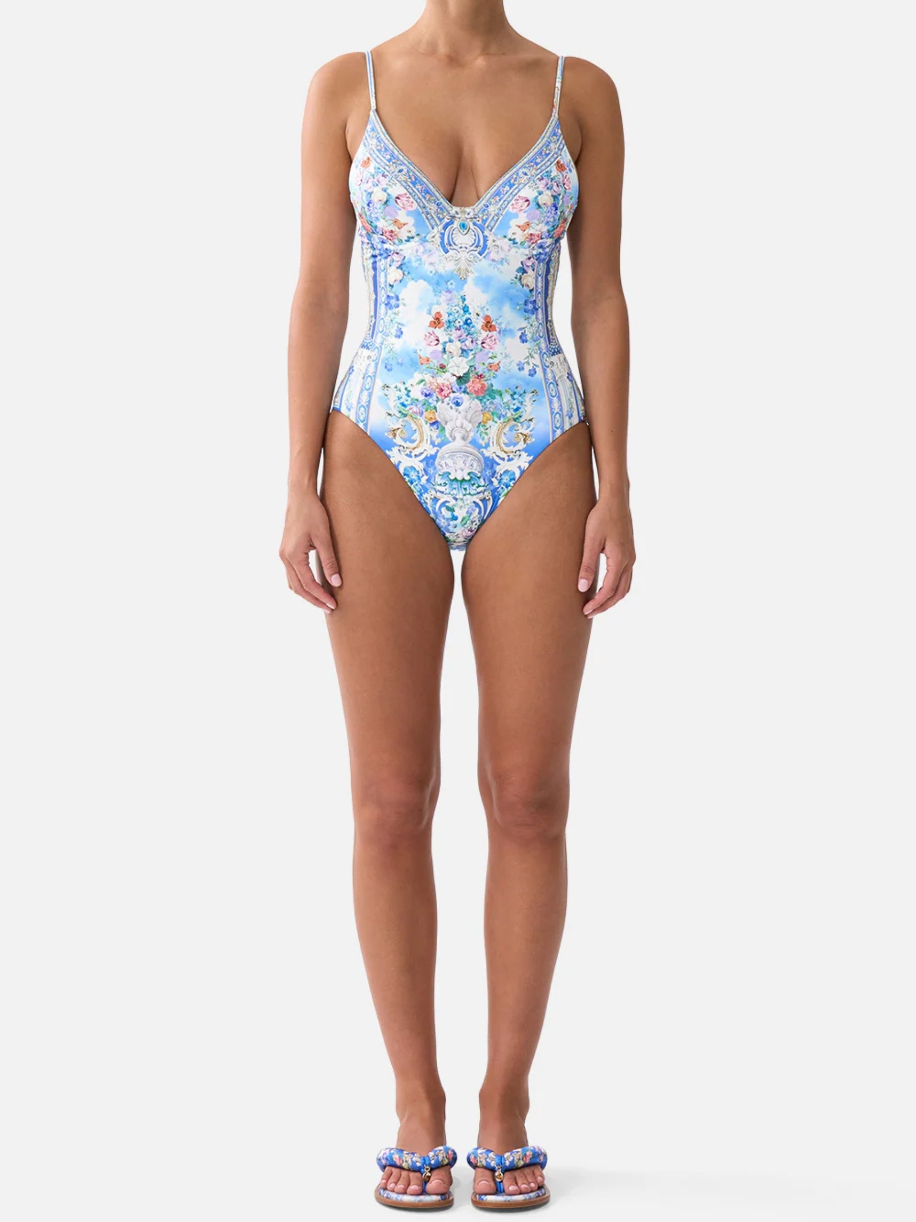 Soft High Tri Underwire One Piece - Ottoman Opulence