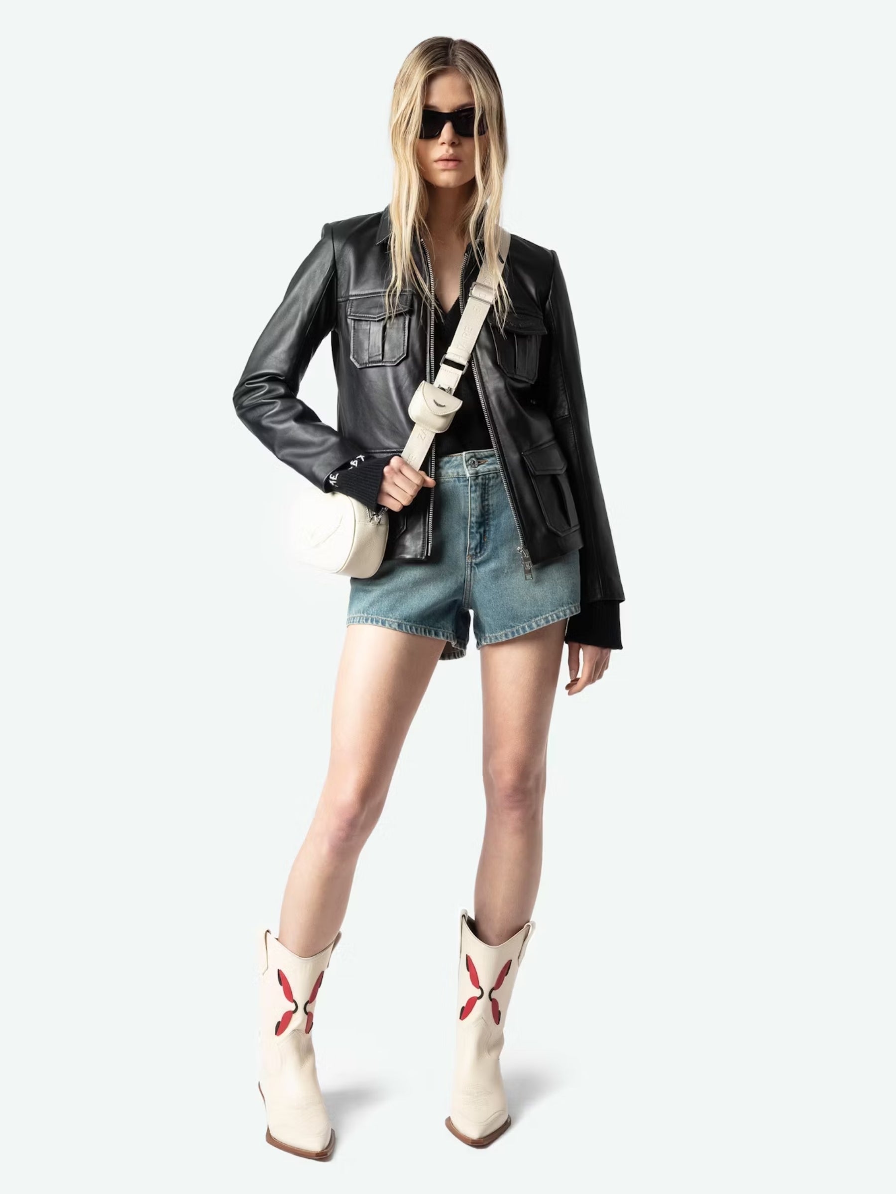Rock with You Grained Leather Bag - Flash