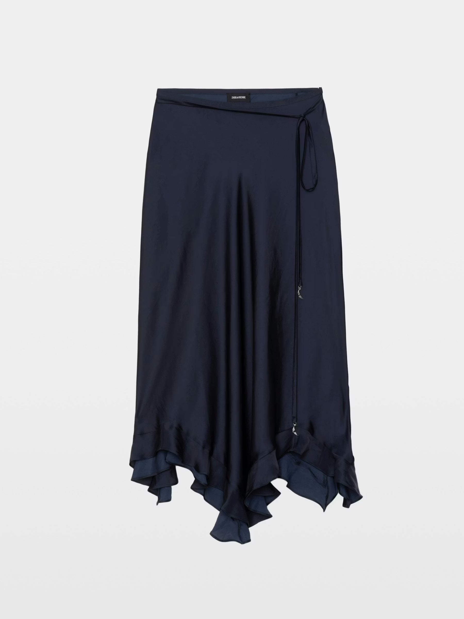 Jeto Satin Skirt - Encre by Zadig & Voltaire — view 5