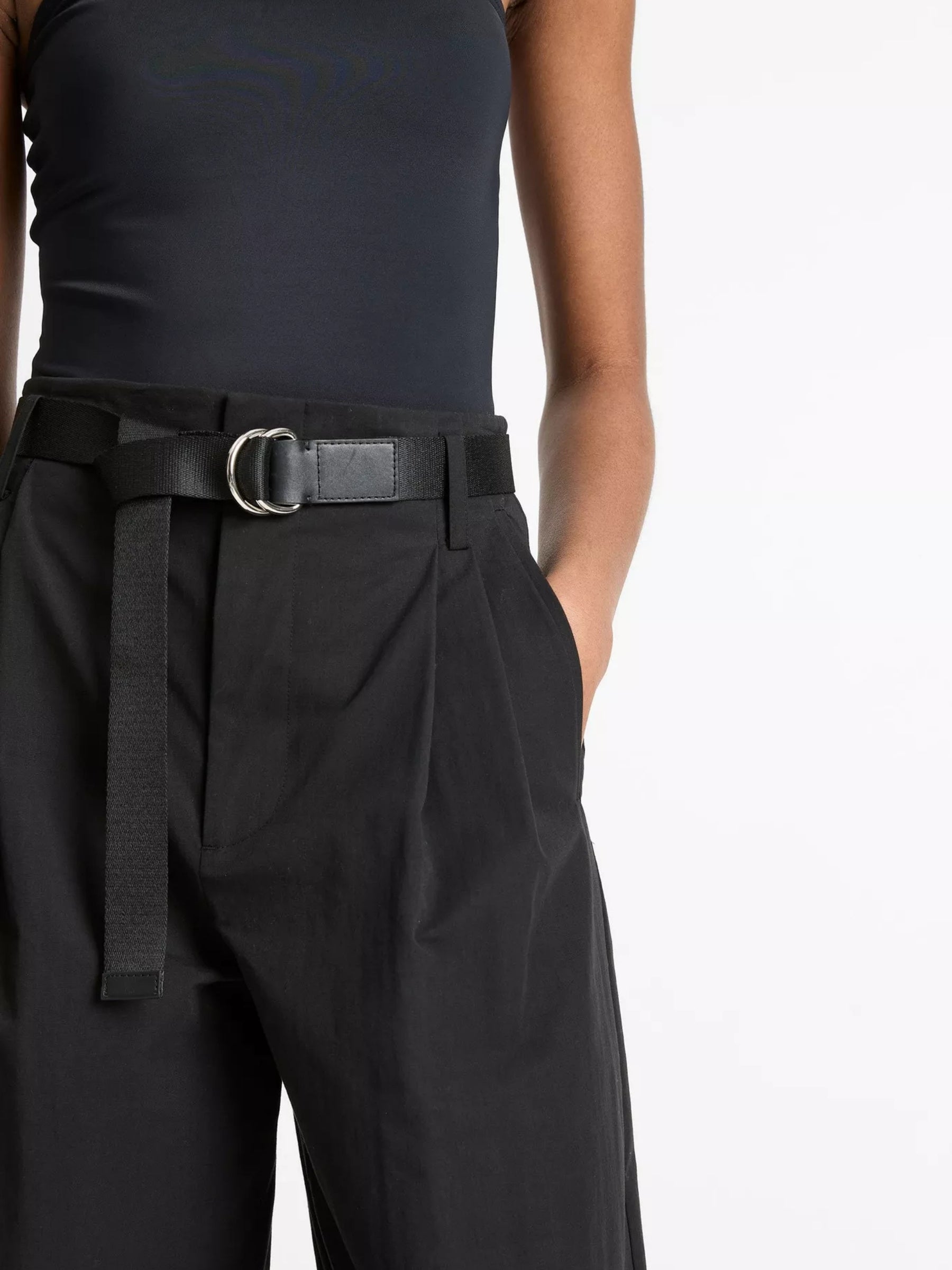 High Rise Pleated Wide Leg - Black