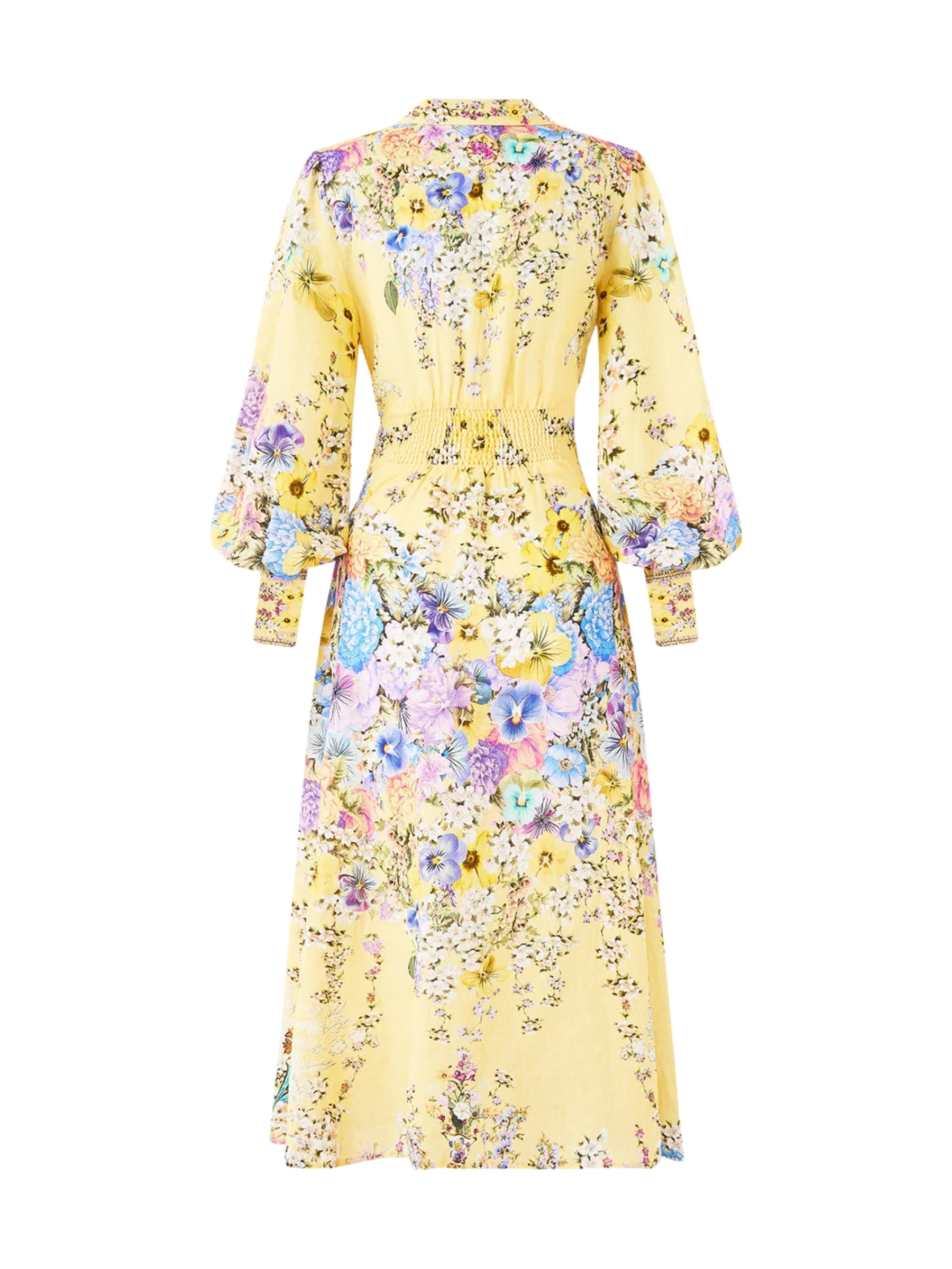 Waist Tie Shirt Dress - Darling Buds