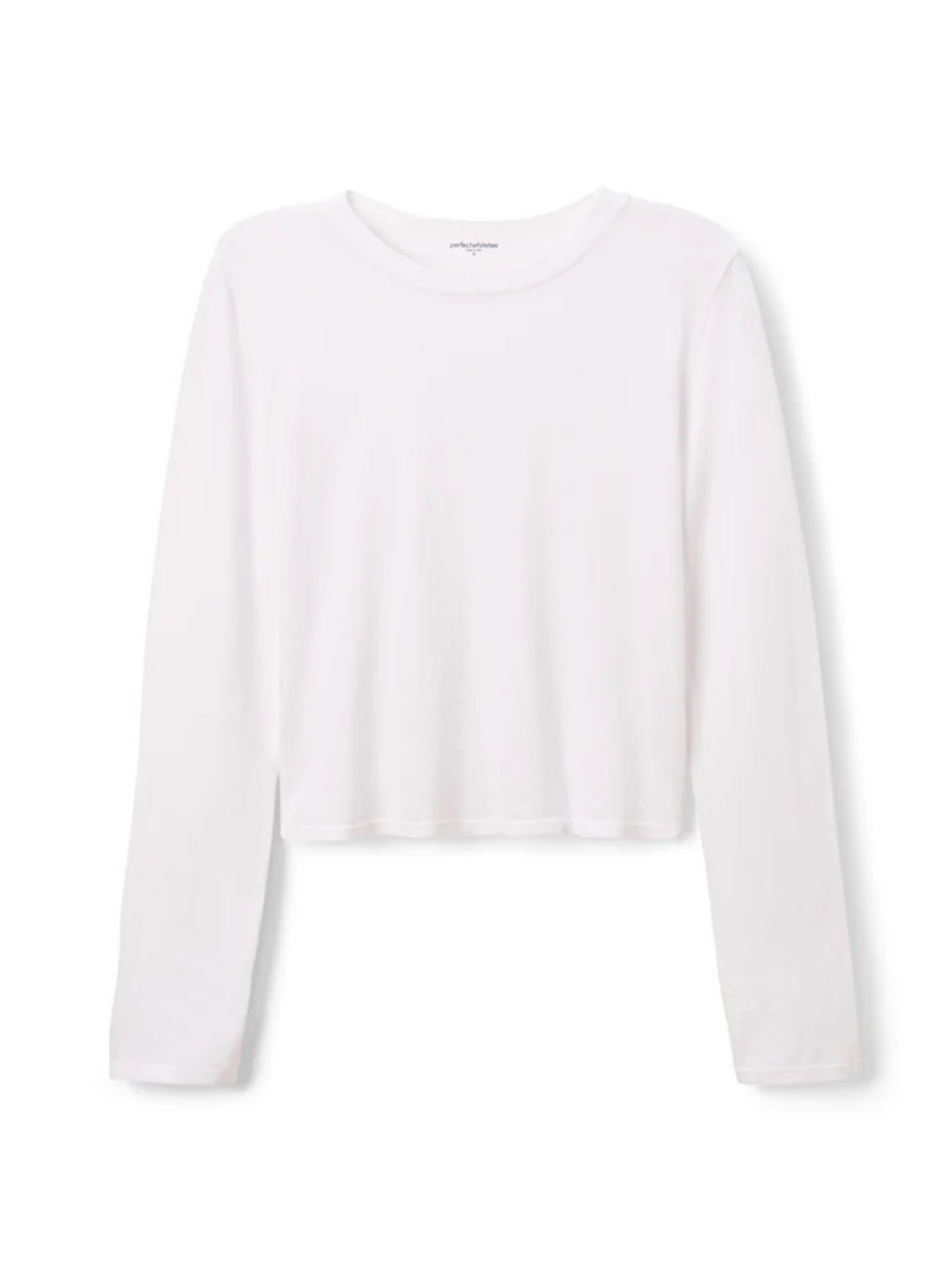 Jamie Recycled Cotton LS Tee - White