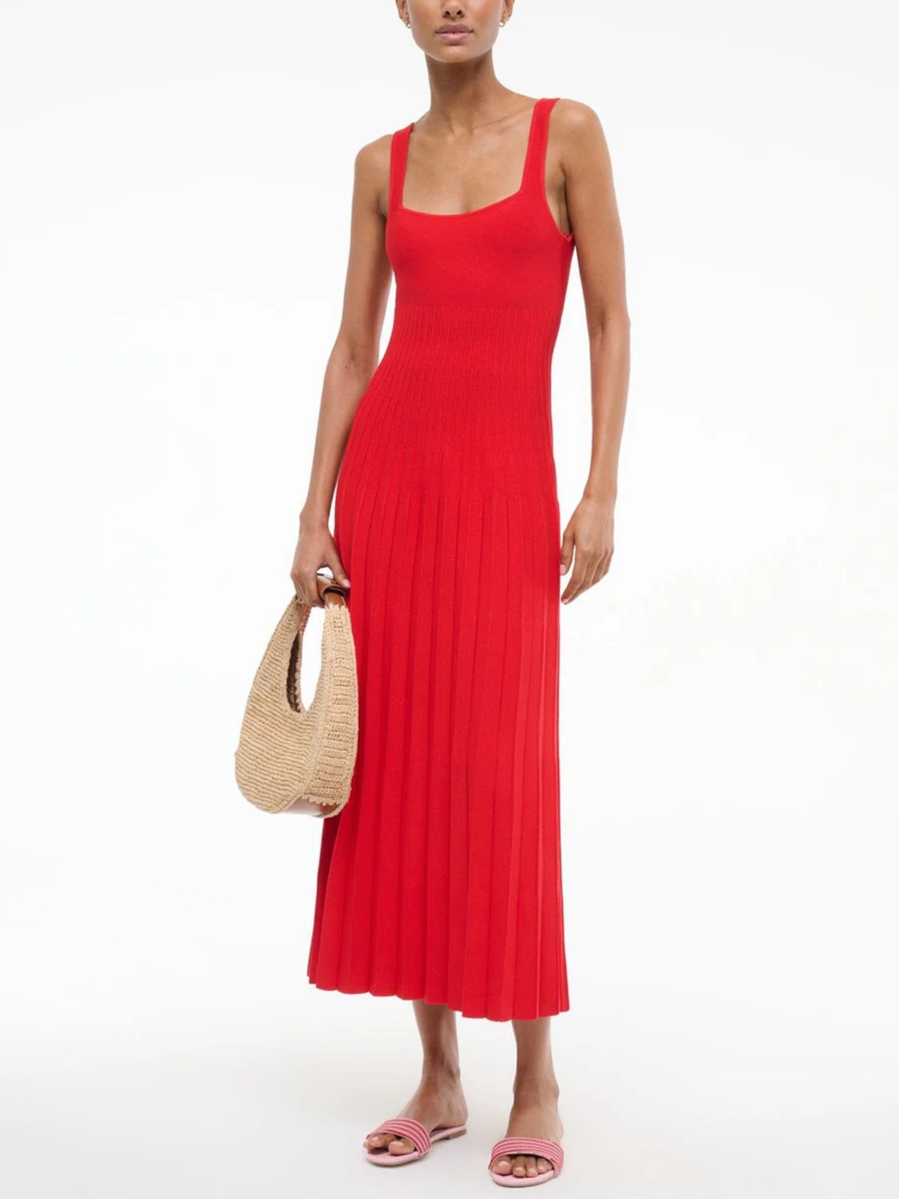 ellison midi dress The Ellison Midi Dress in Powder Pink Solace London