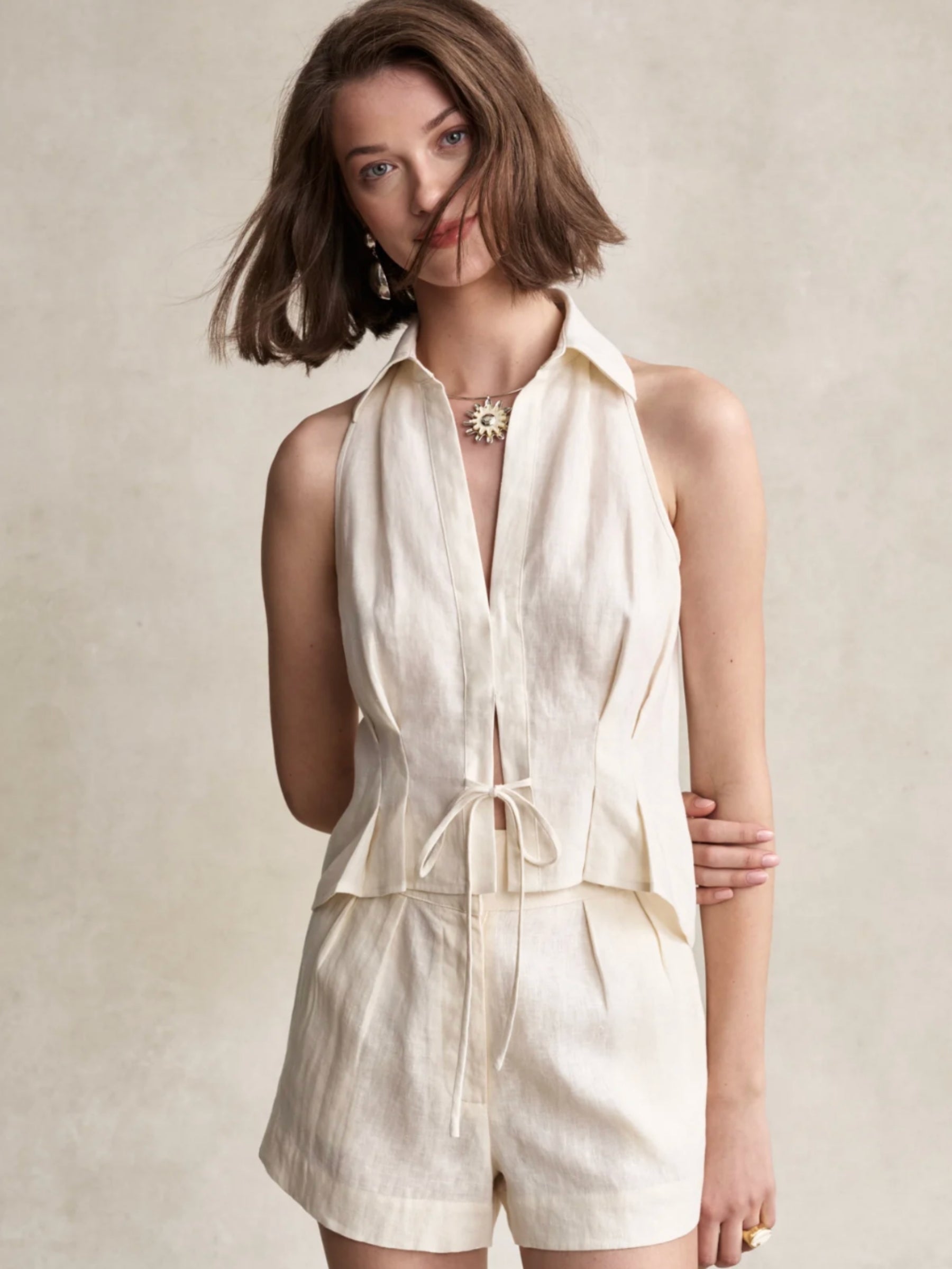 Sloan Vest - Ivory