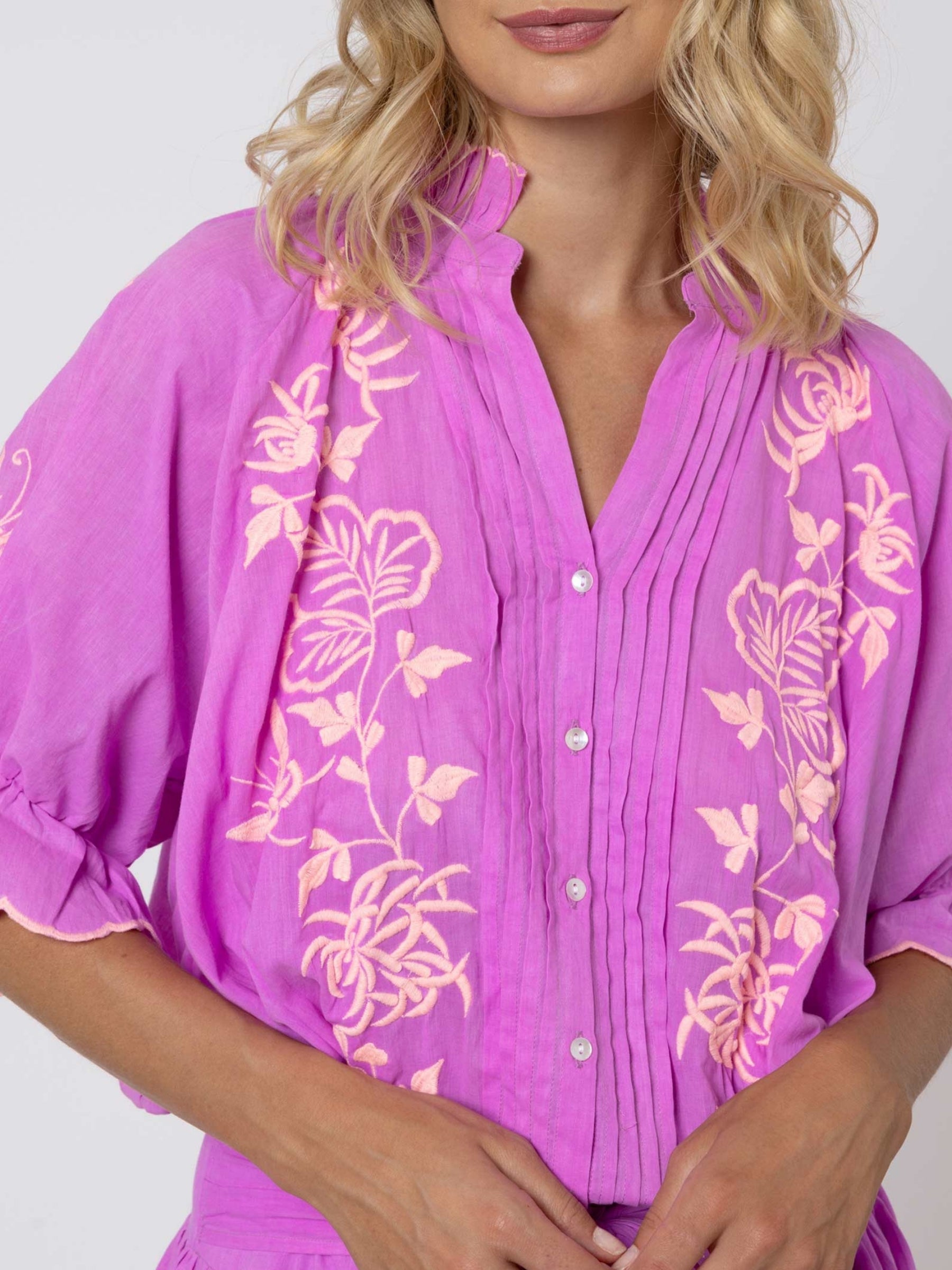 Blouson Dress - Violet/N Peach