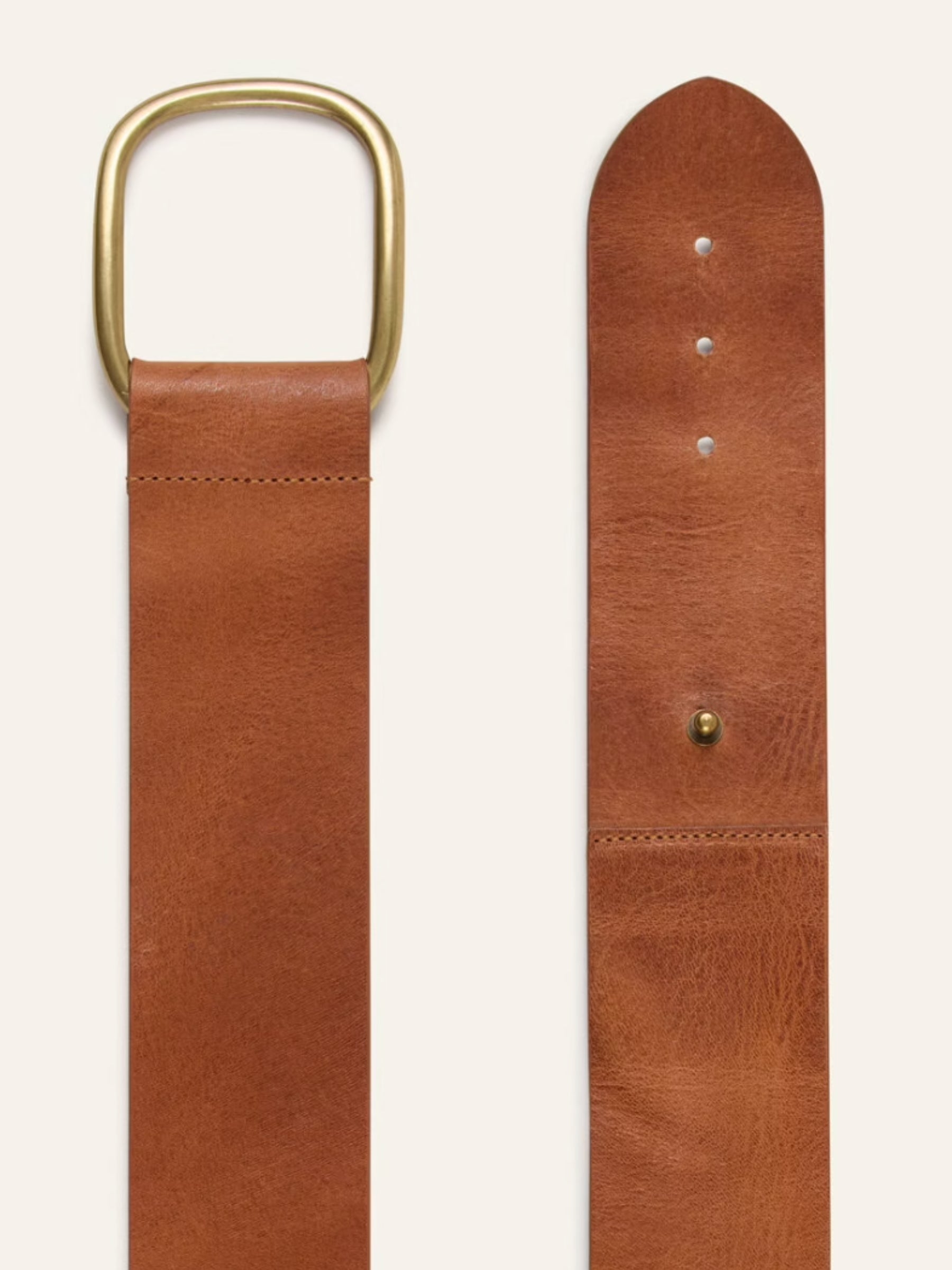 Ceinture Banel Leather Belt - Cognac