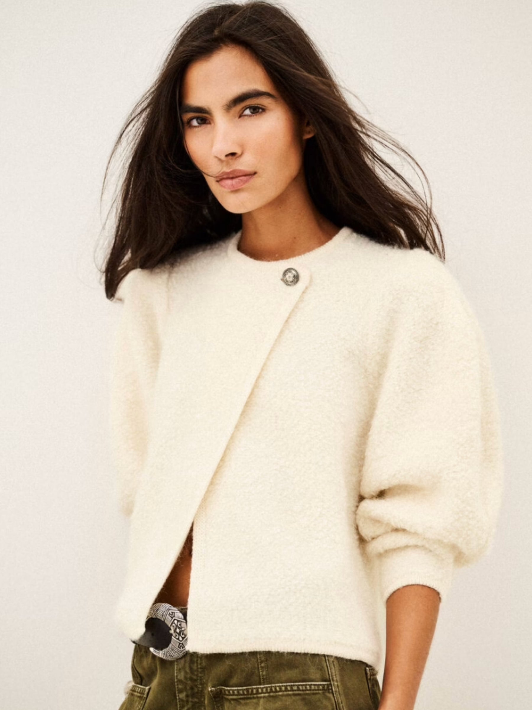 Fida Knit Cardigan - Off White