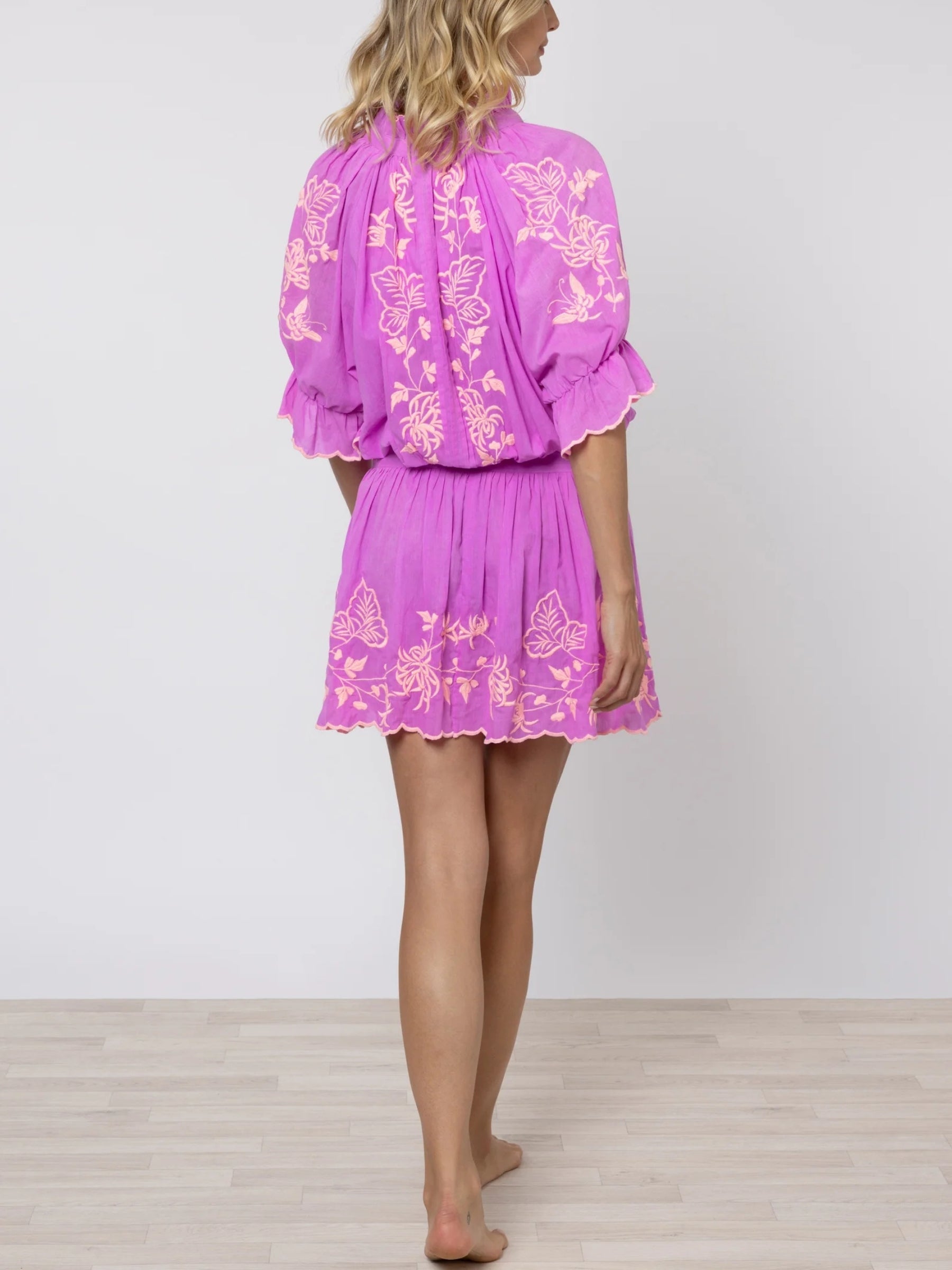 Blouson Dress - Violet/N Peach