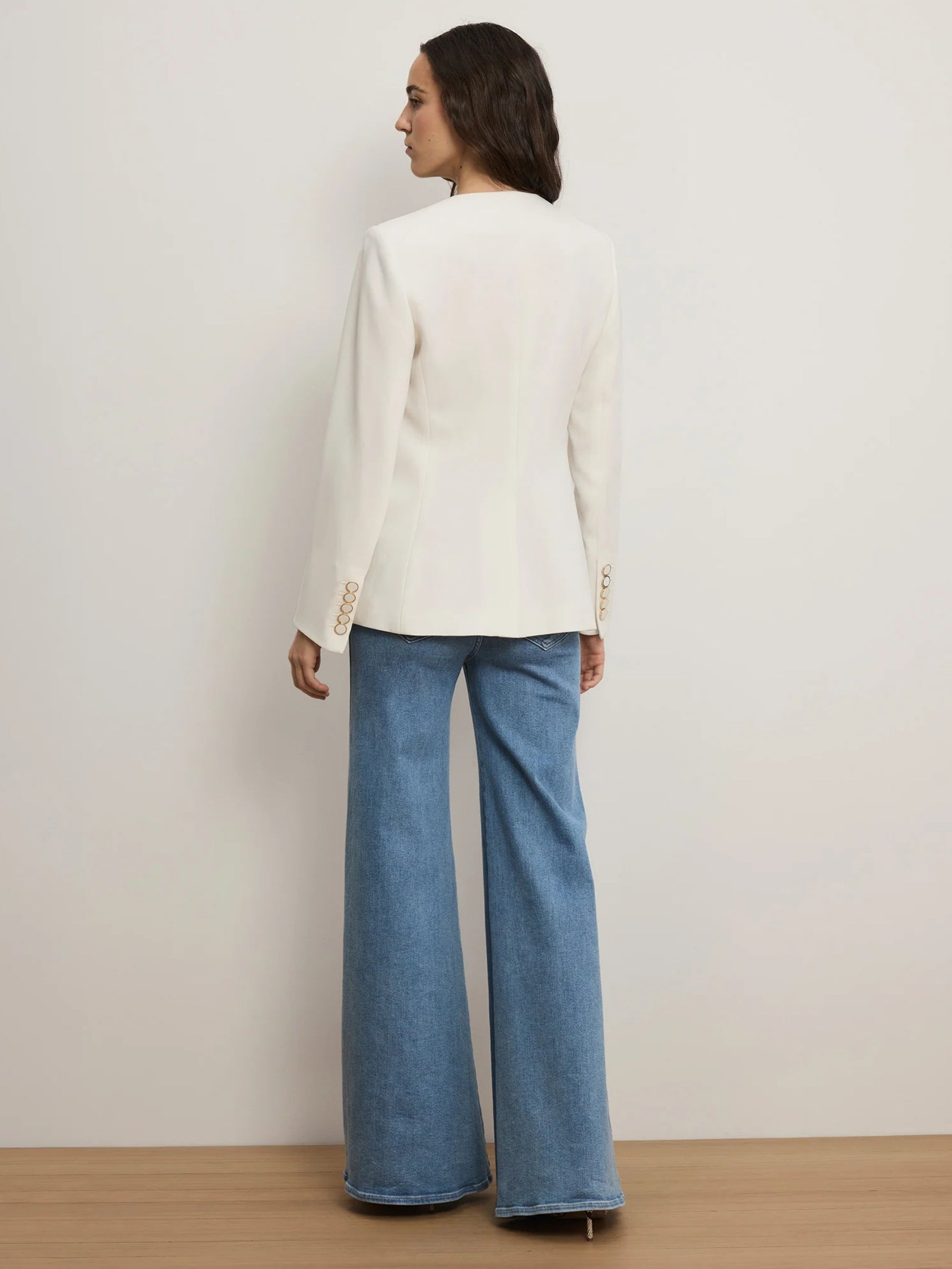 Rossi Dickey Jacket - Dove by Veronica Beard — view 4