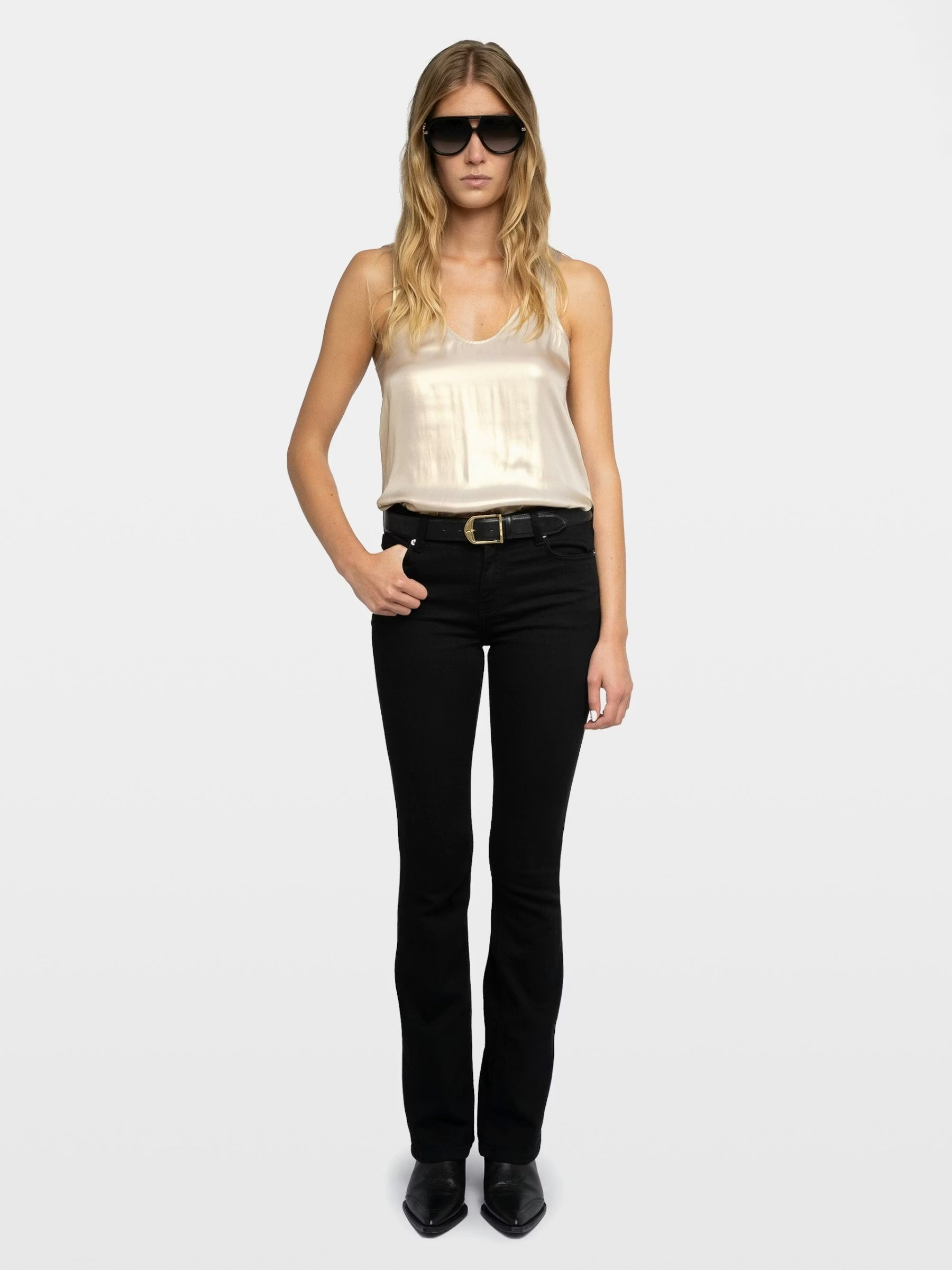Tarys Tank - Satin Gold by Zadig & Voltaire — view 3