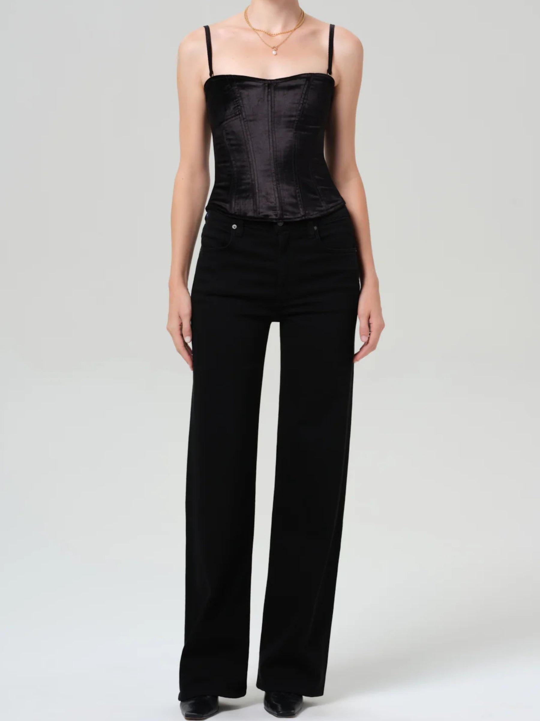 Annina 30in Wide Leg Jean - Starless