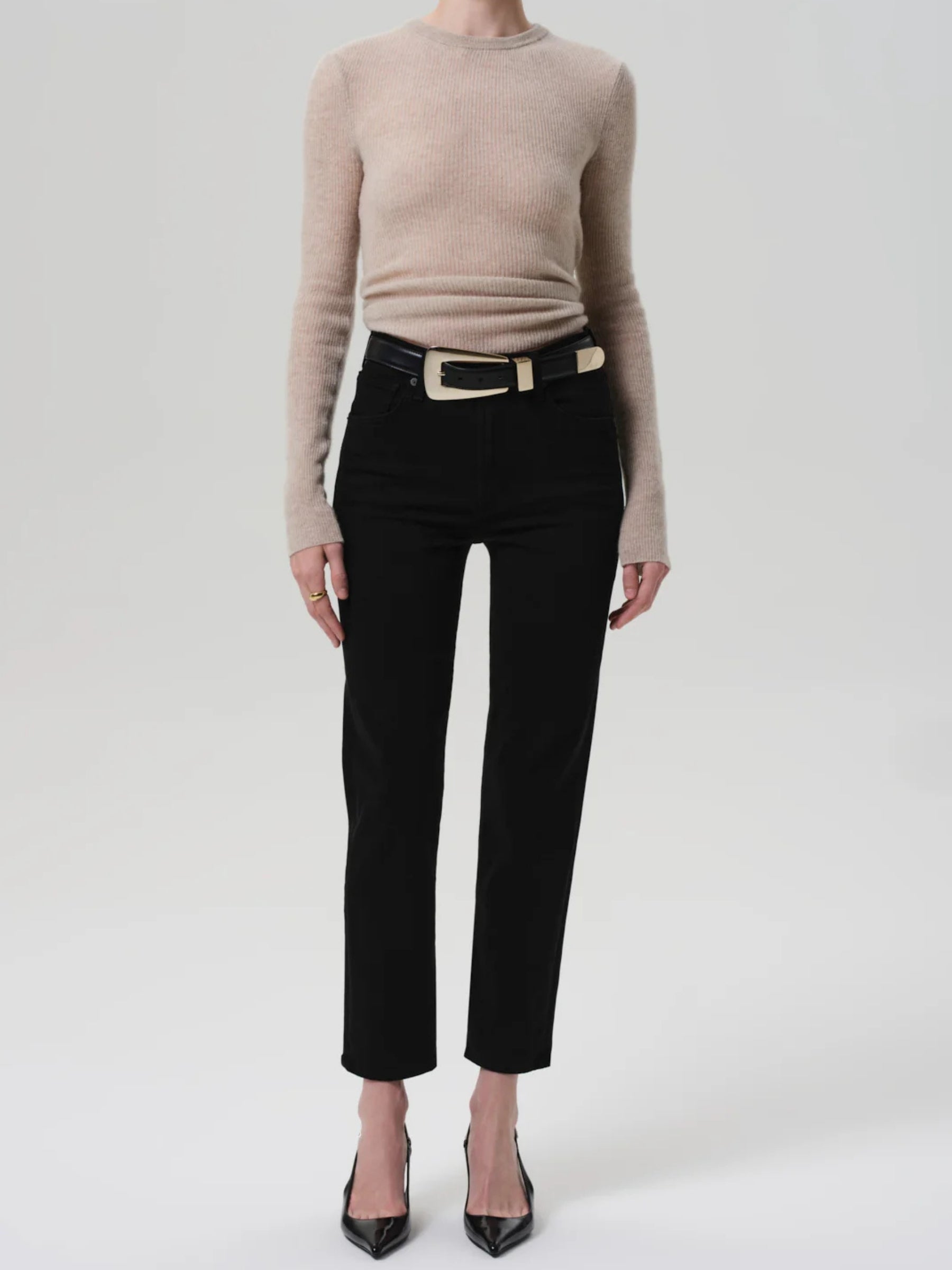 Caia Straight Leg Jean - Plush Black