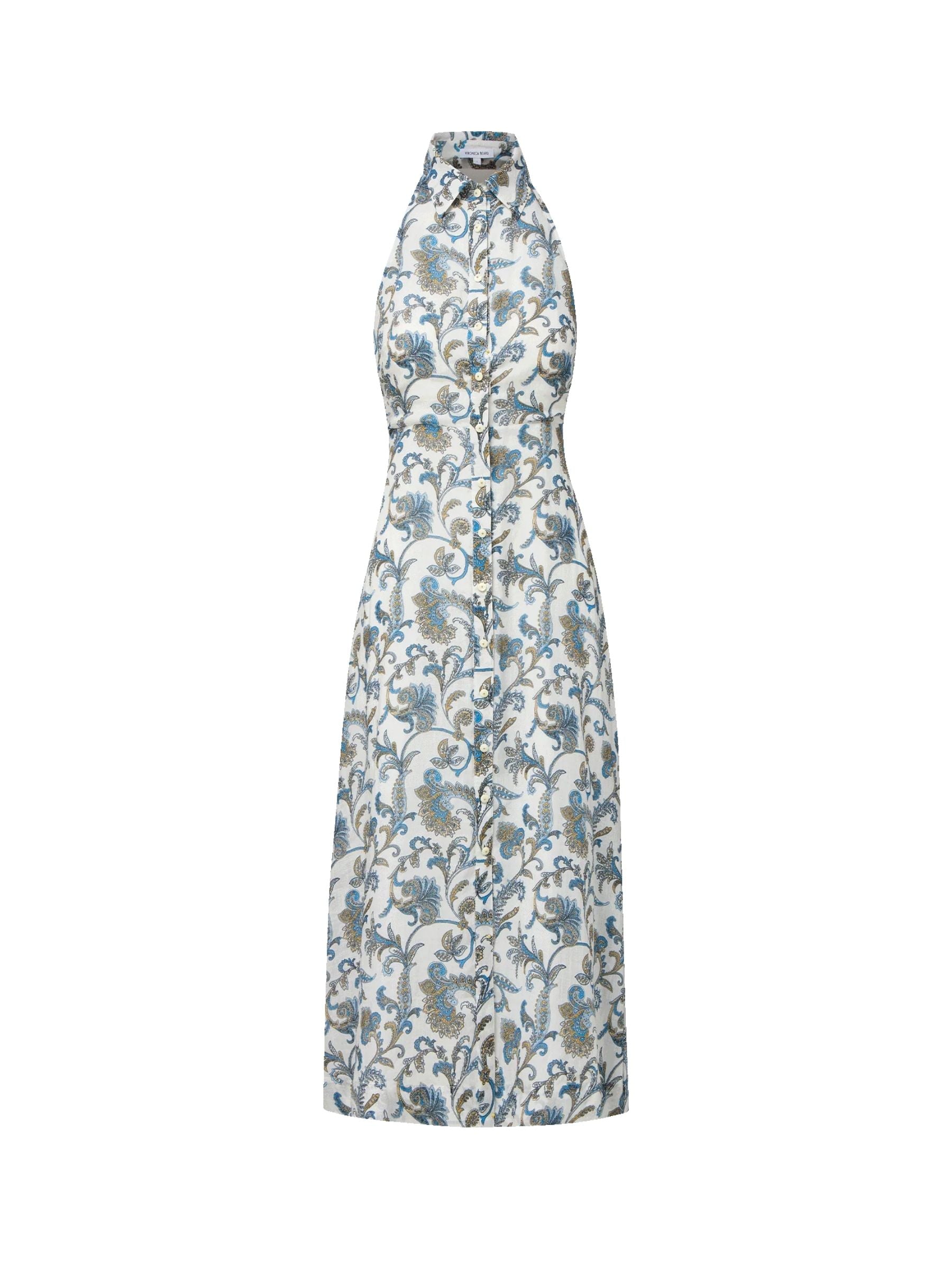 Mackey Dress w/ Smocking - Dove by Veronica Beard — view 4