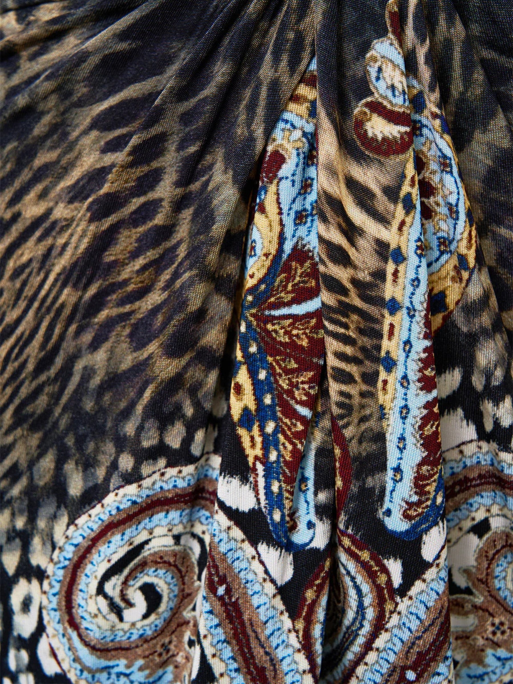 Twist Front Dress - Istambul Animalia