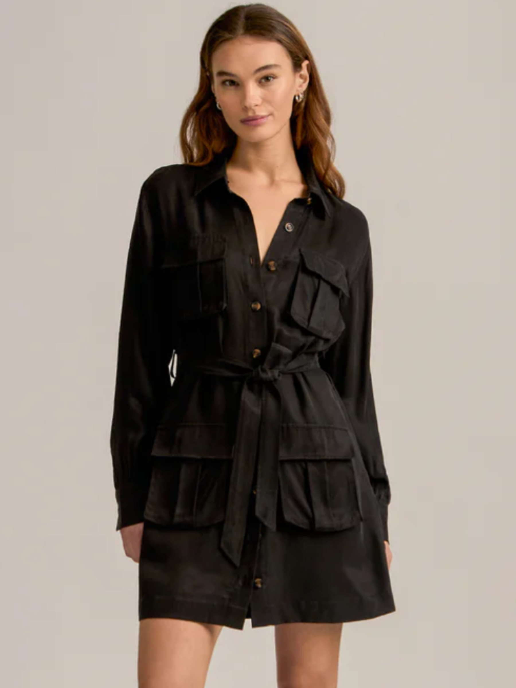 The Utility Glamour Dress - Black