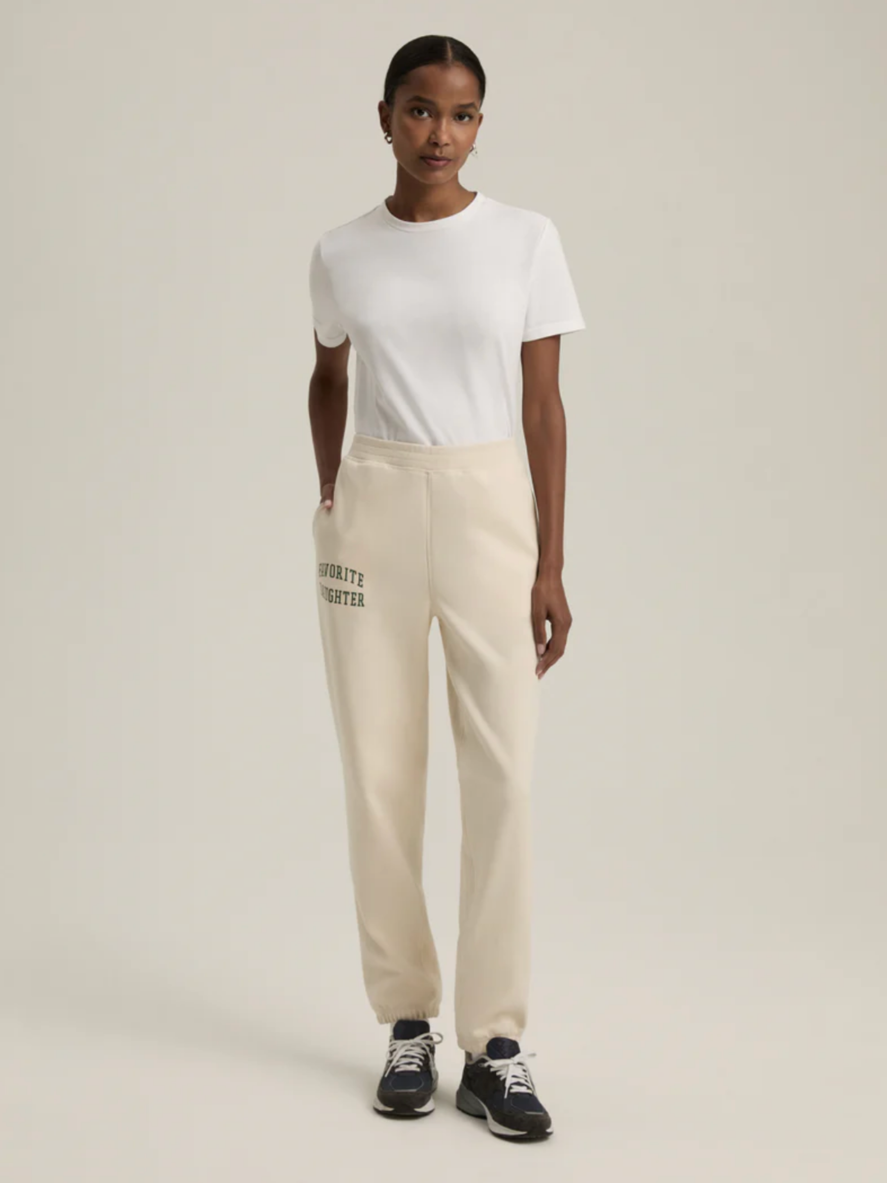Logo Jogger - Ivory