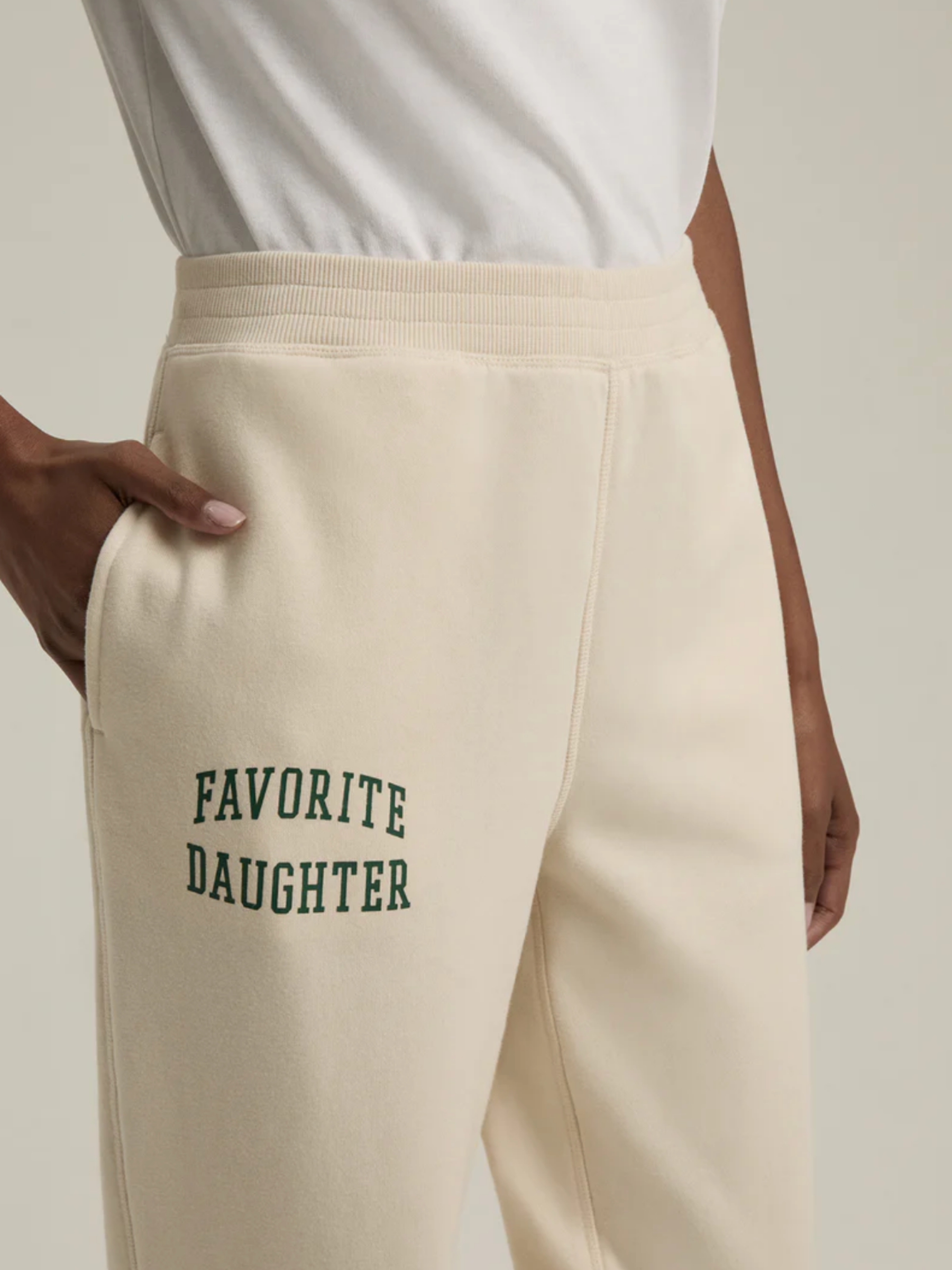 Logo Jogger - Ivory