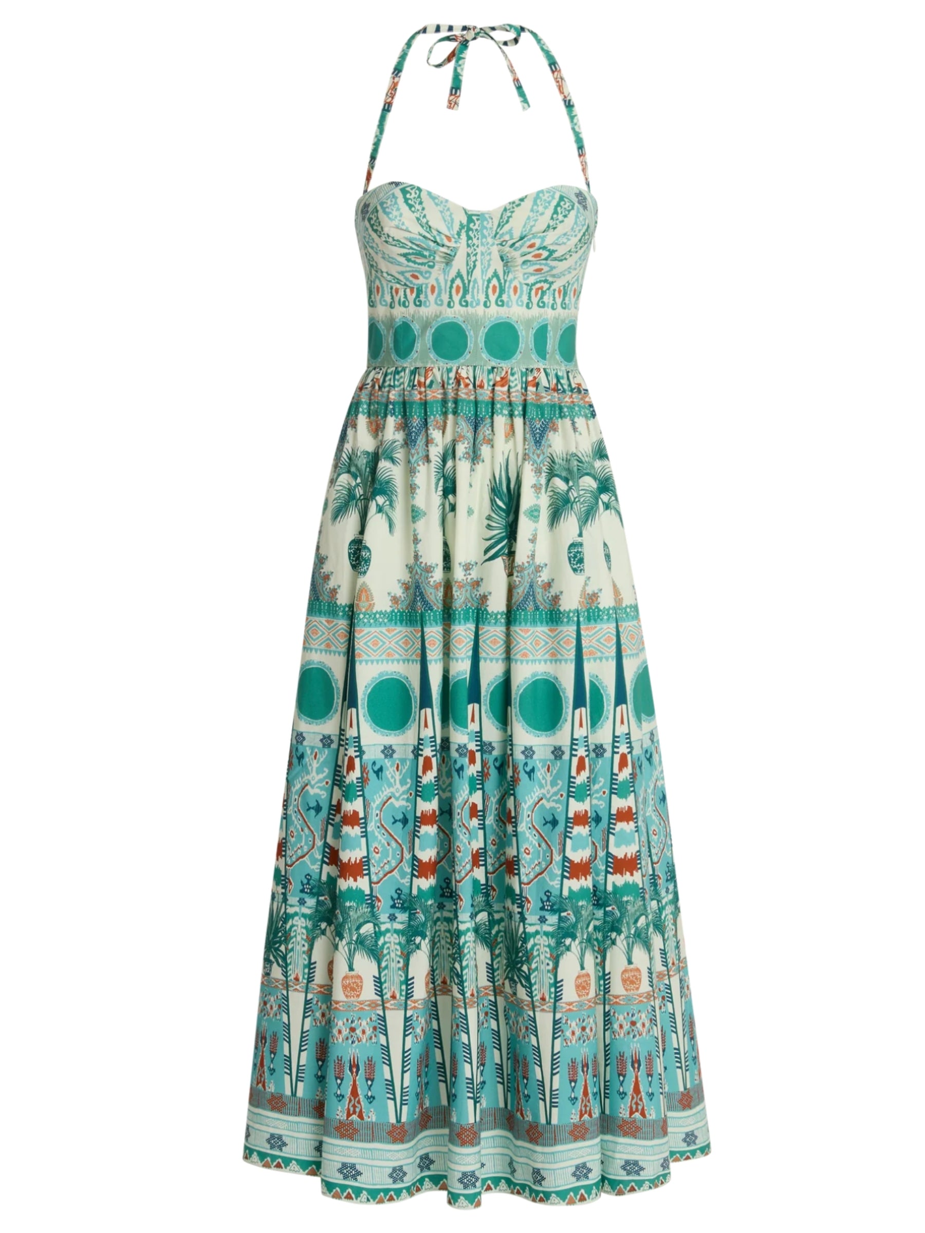 Johanna Tribal Botanic Maxi - Green