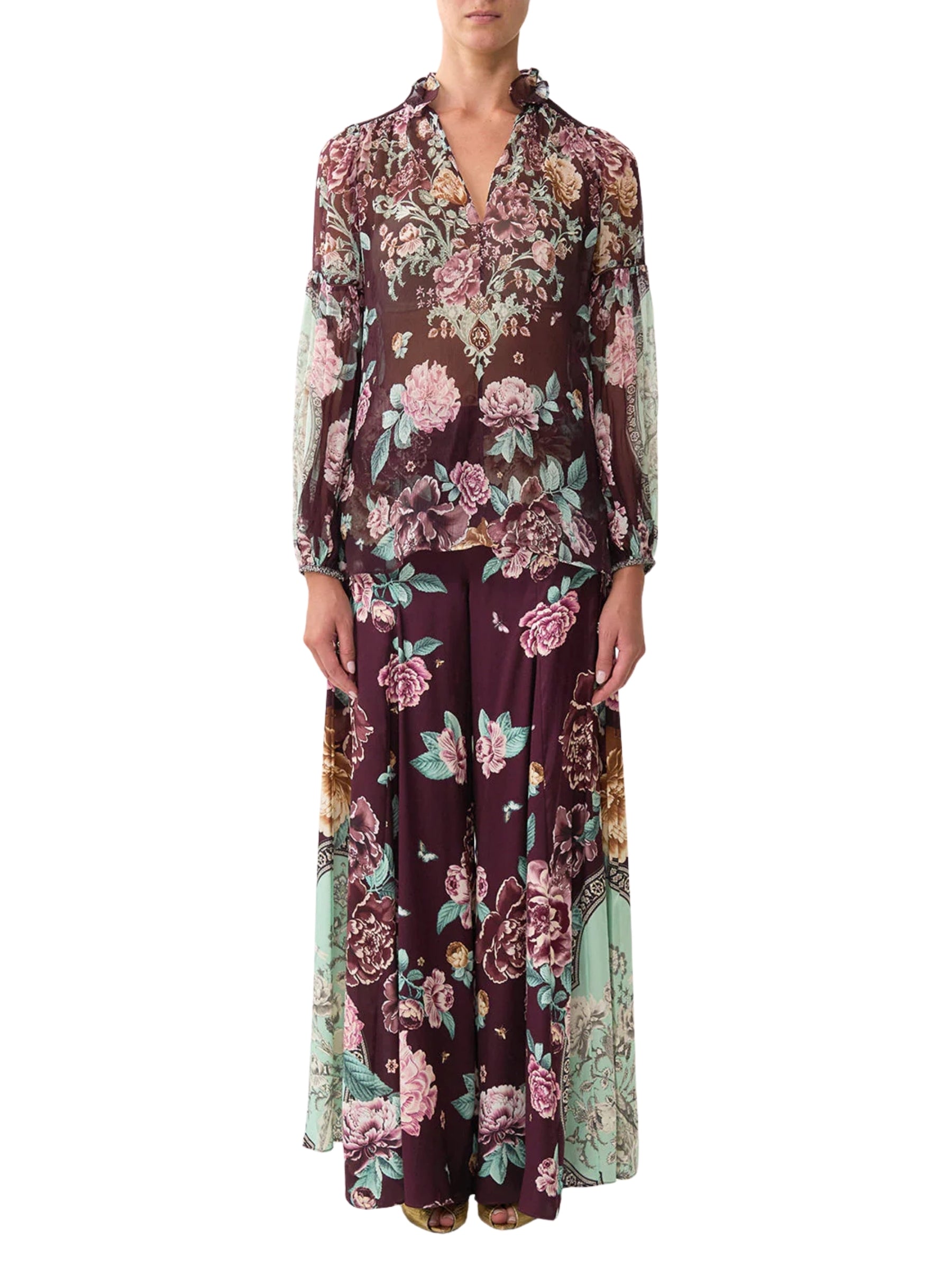 Frill Collared Blouse - If These Tiles Could Talk