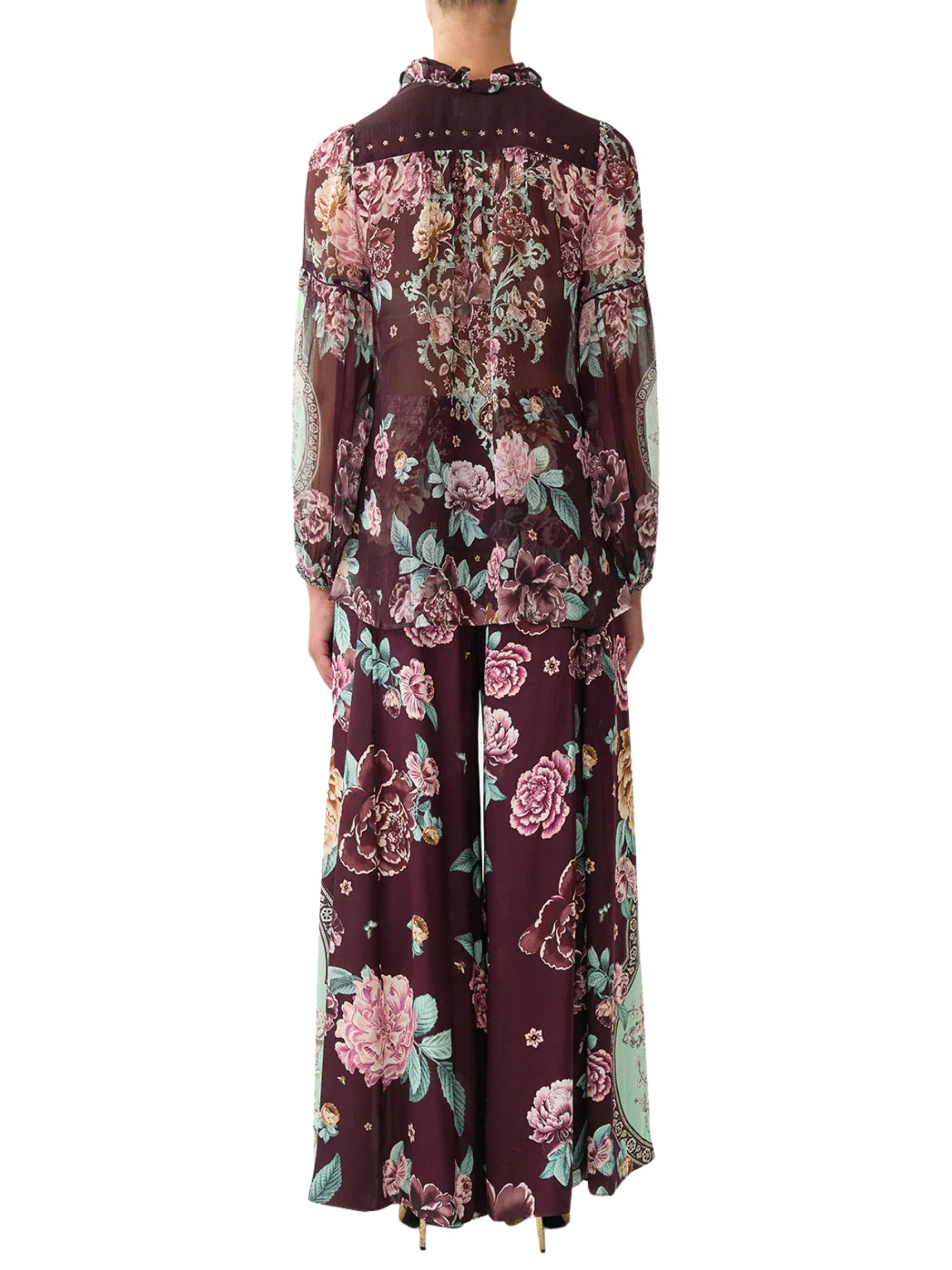 Frill Collared Blouse - If These Tiles Could Talk