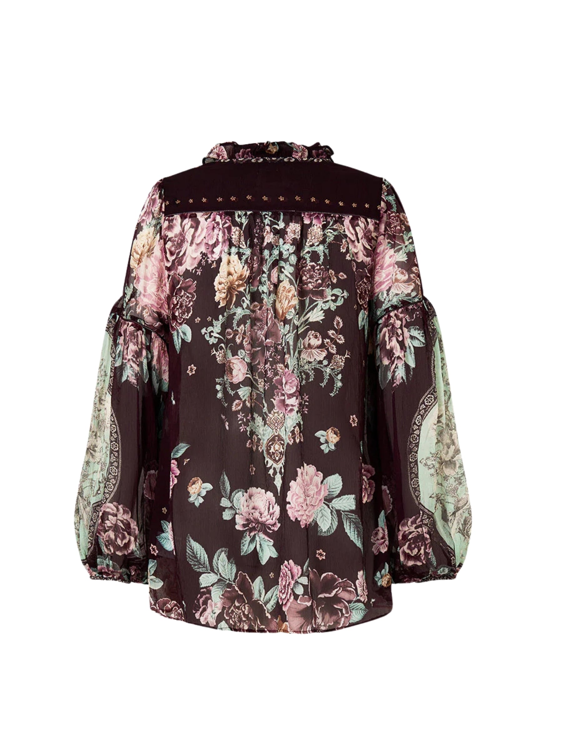 Frill Collared Blouse - If These Tiles Could Talk