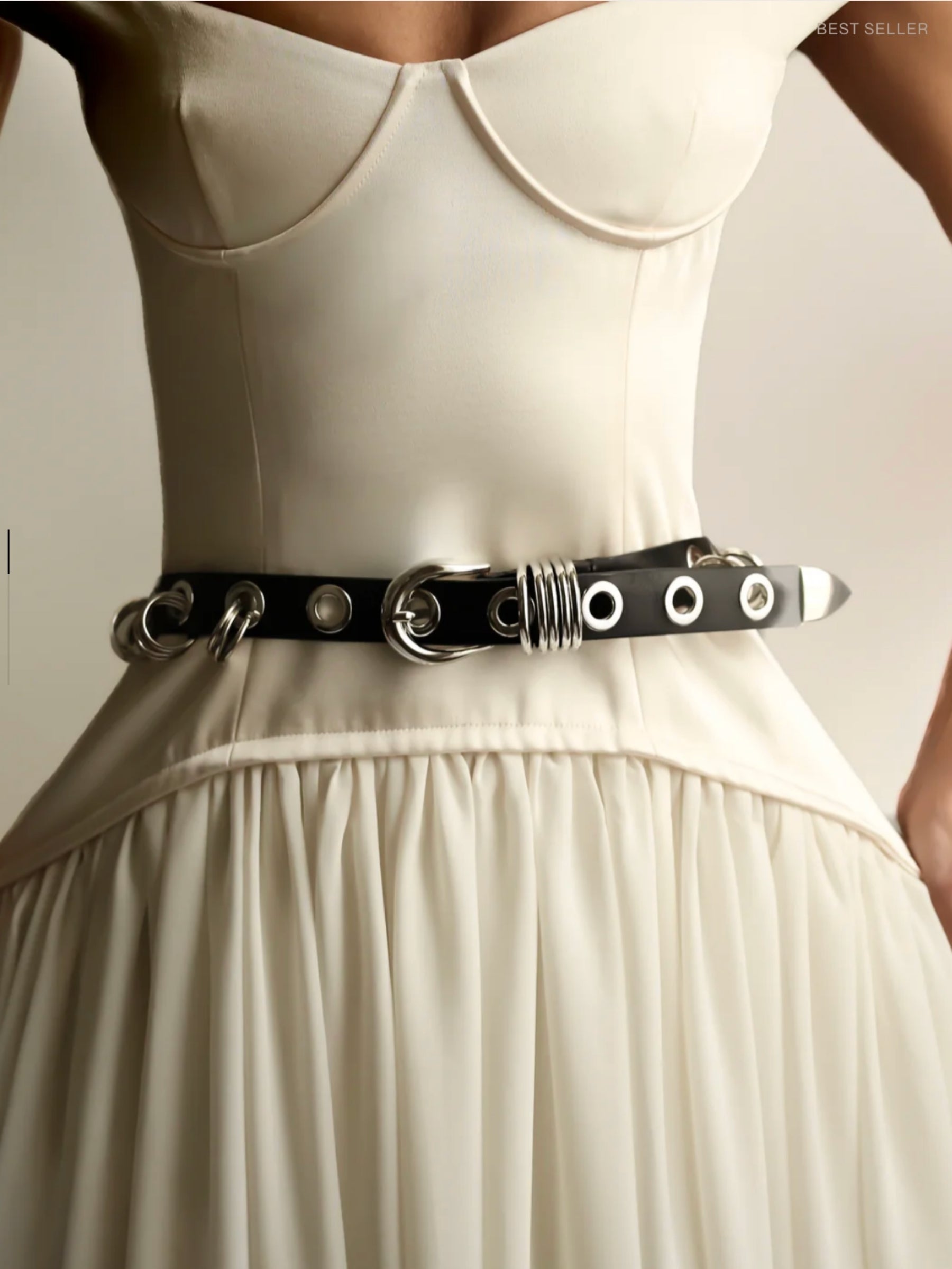 Revenge Belt - Black/Silver