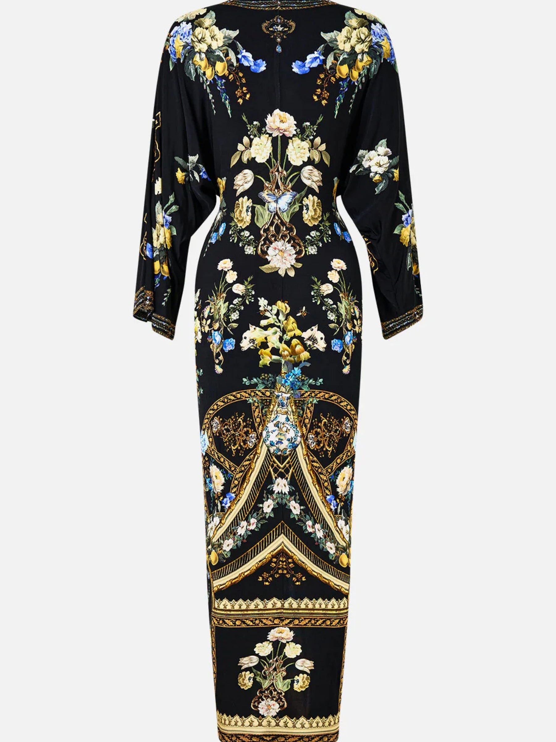 Long Split Front Twist Dress - Ottoman Elegance