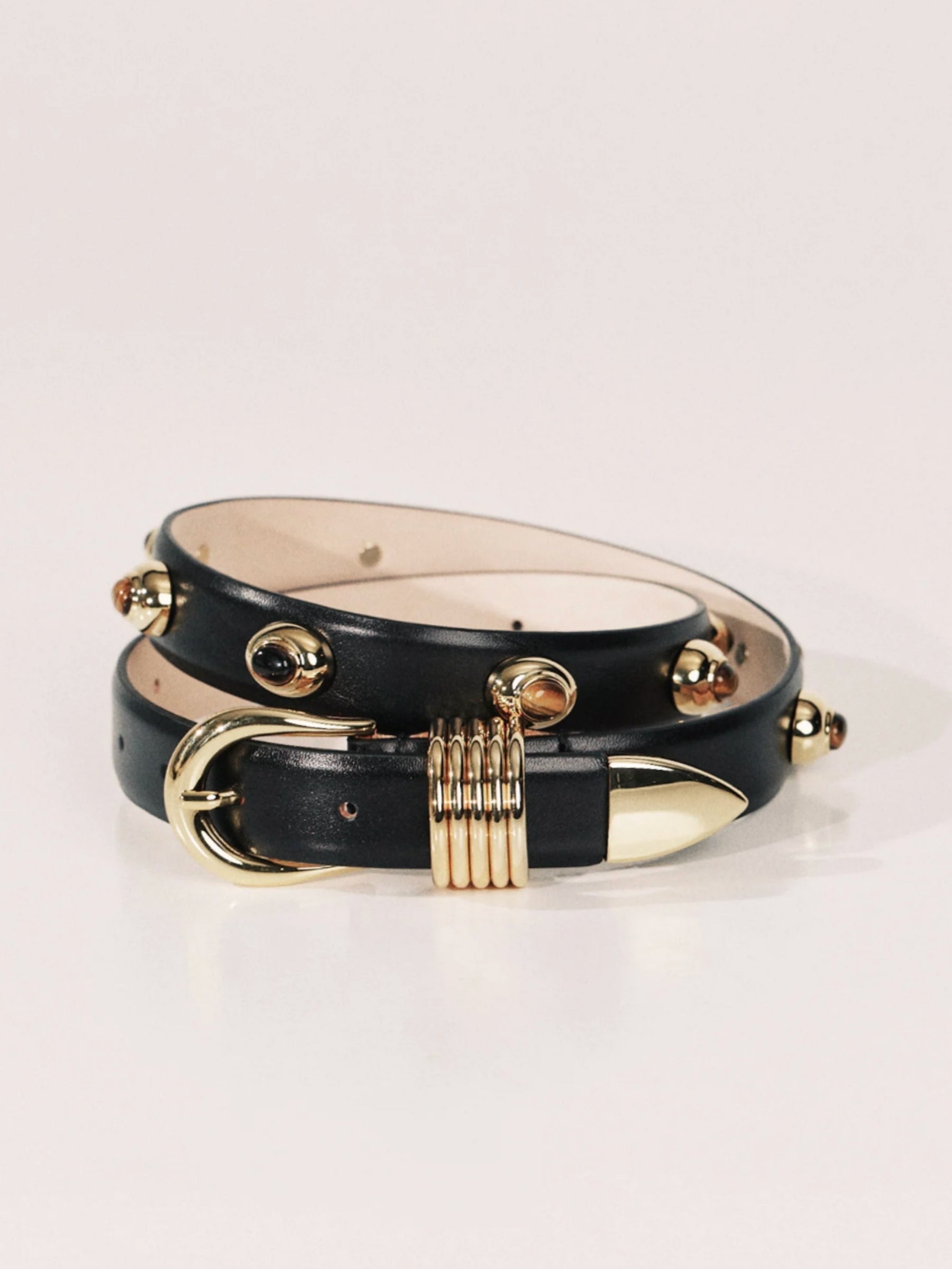 Hollyhock Stone - Black/Tigers Eye