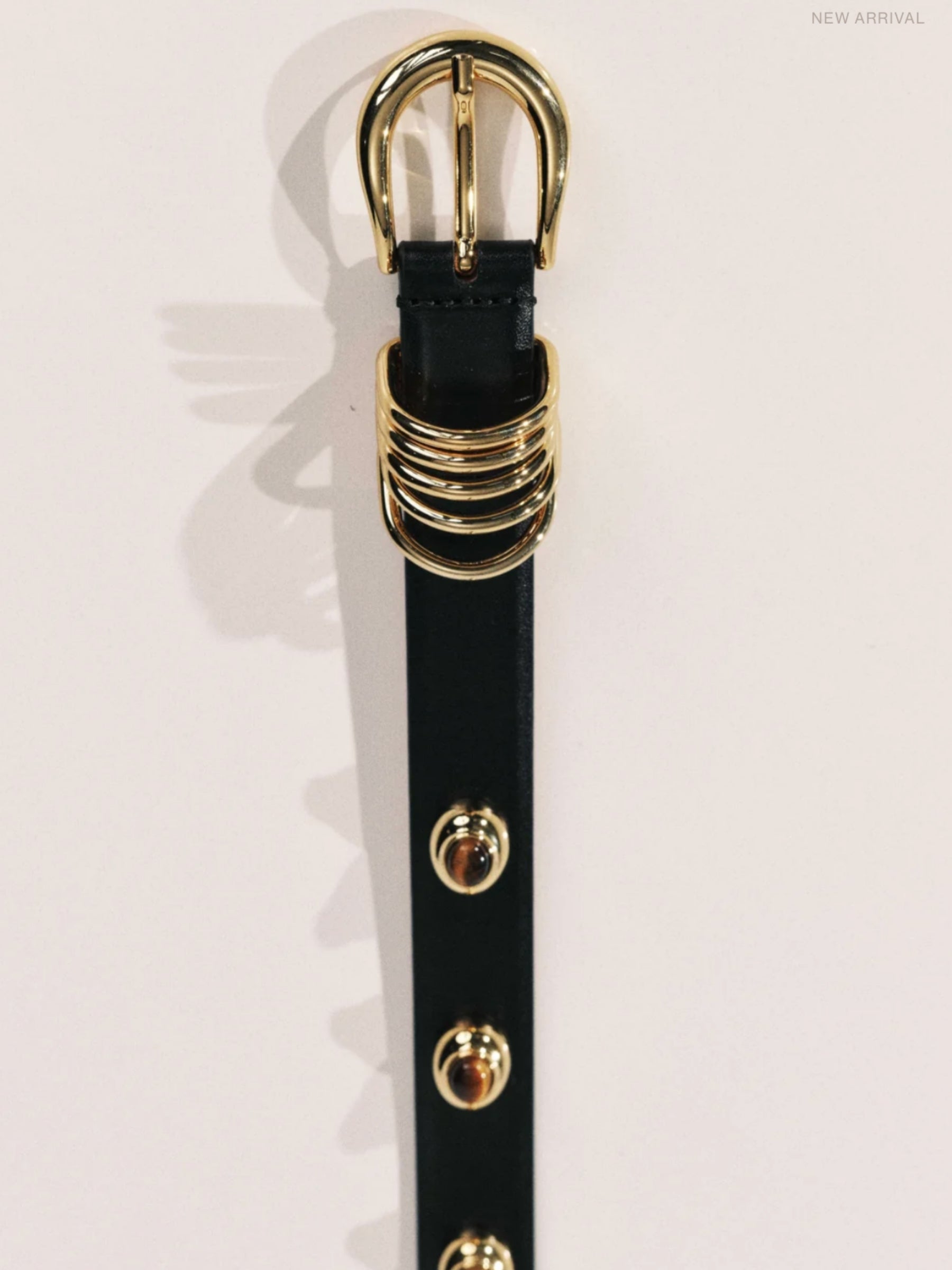 Hollyhock Stone - Black/Tigers Eye