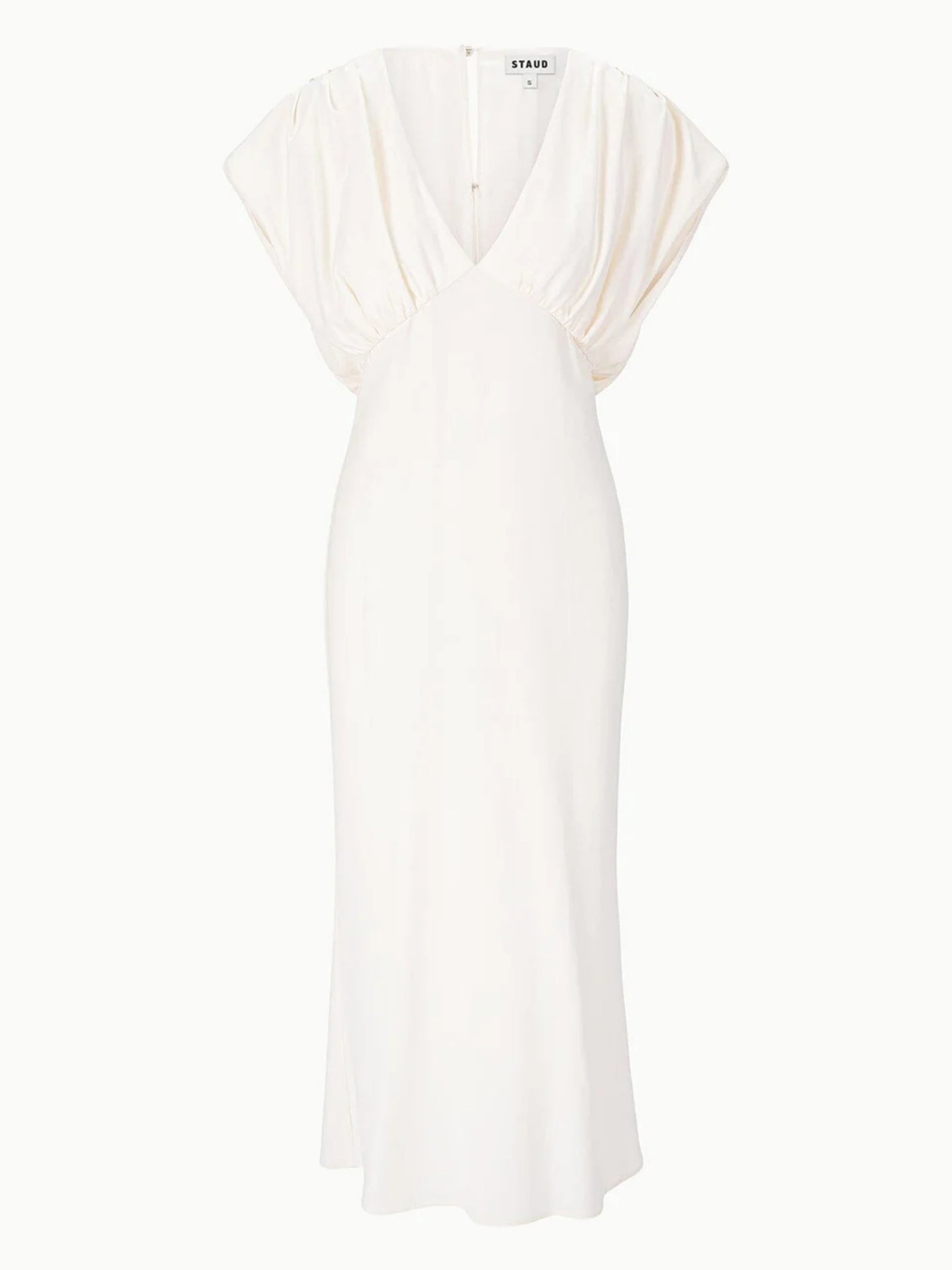 Char Dress - Ivory by Staud — view 4