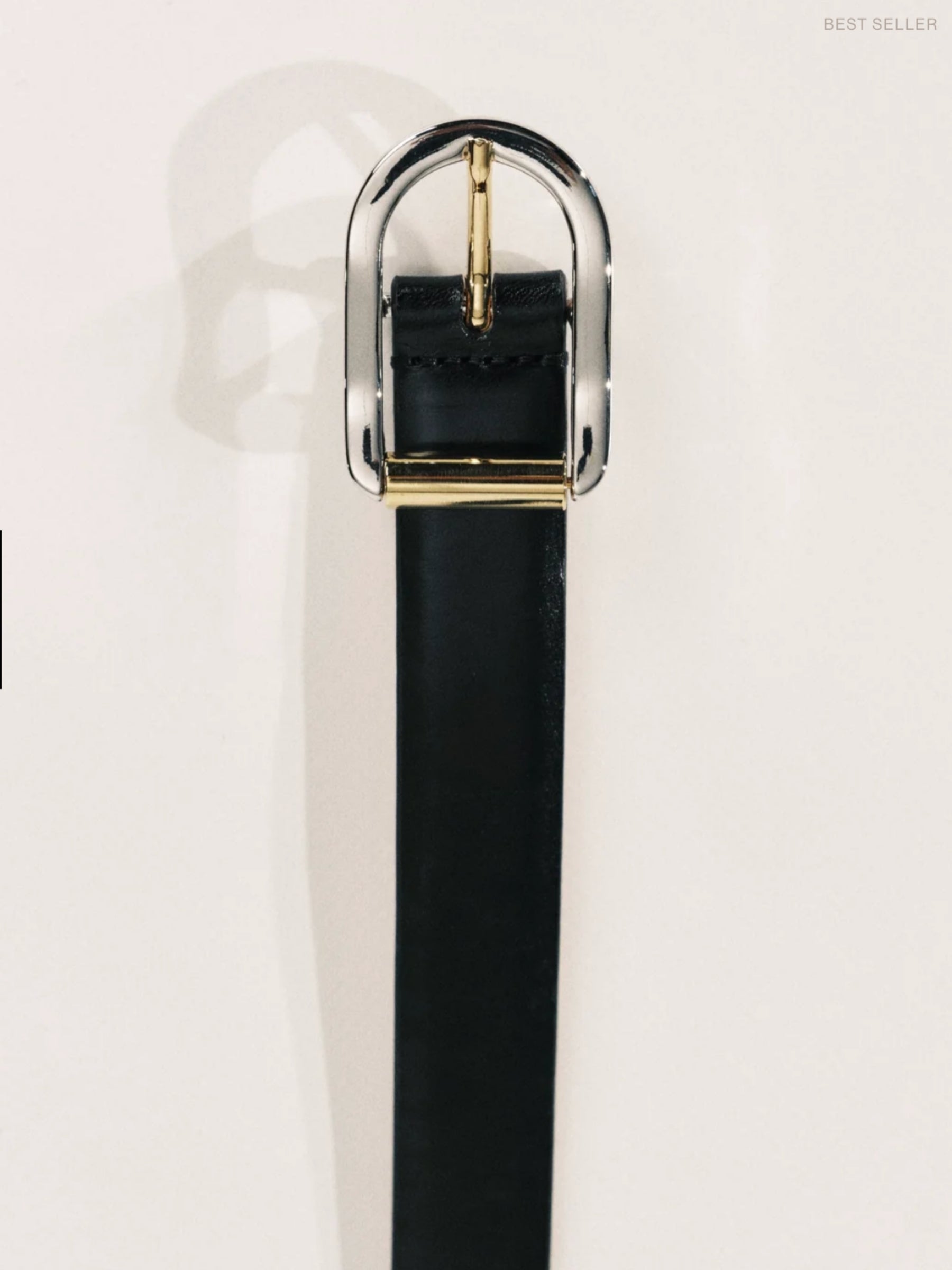 Mija Mixed Metal Belt - Black