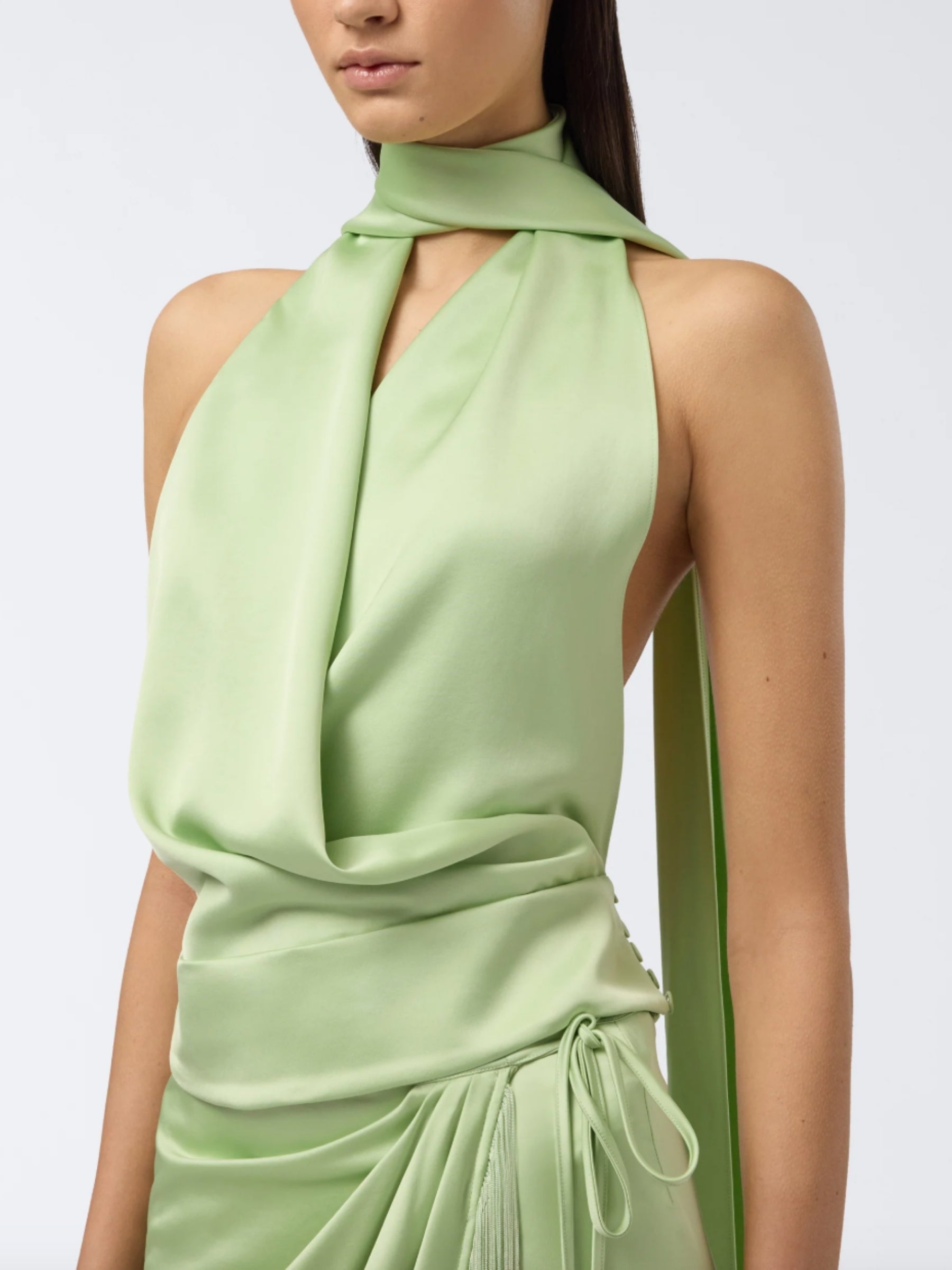 Willow Fringe Top - Mint