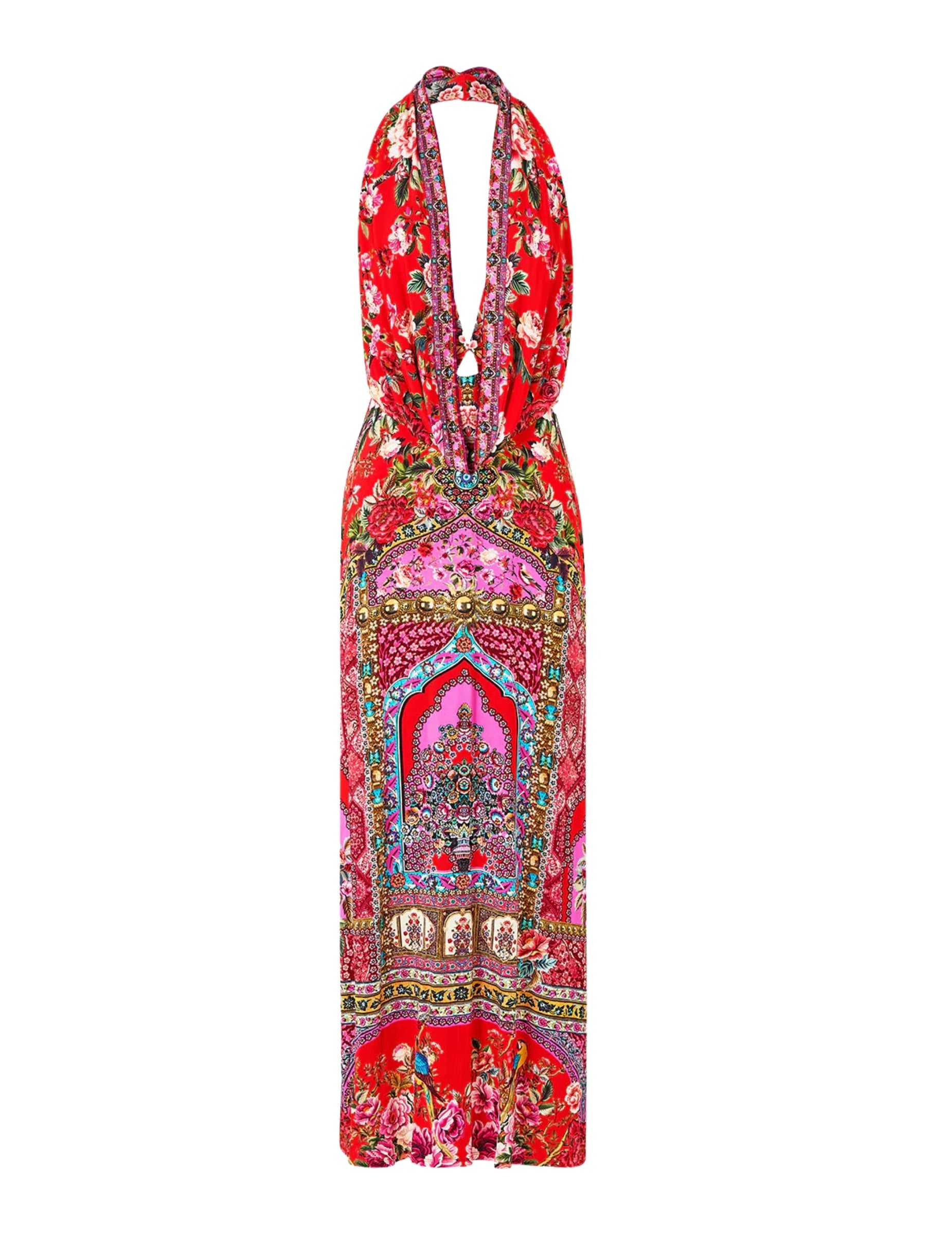 Deep Cowl Plunge Dress - Heirloom Empire