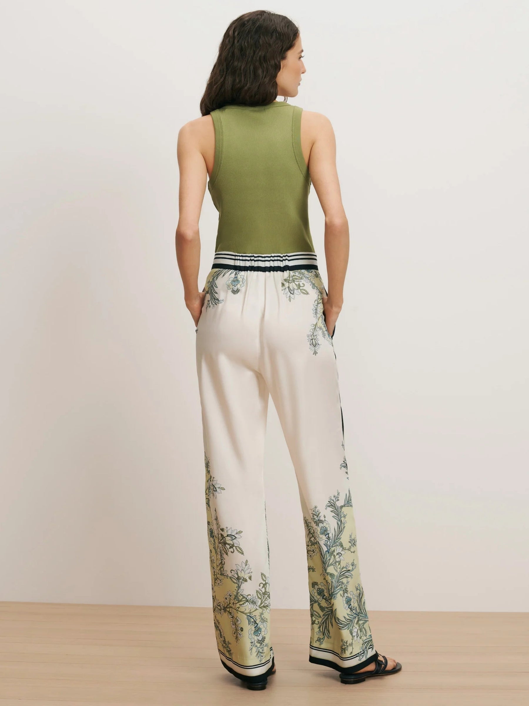 Grigore Pant - Light Pistachio Multi by Veronica Beard — view 3