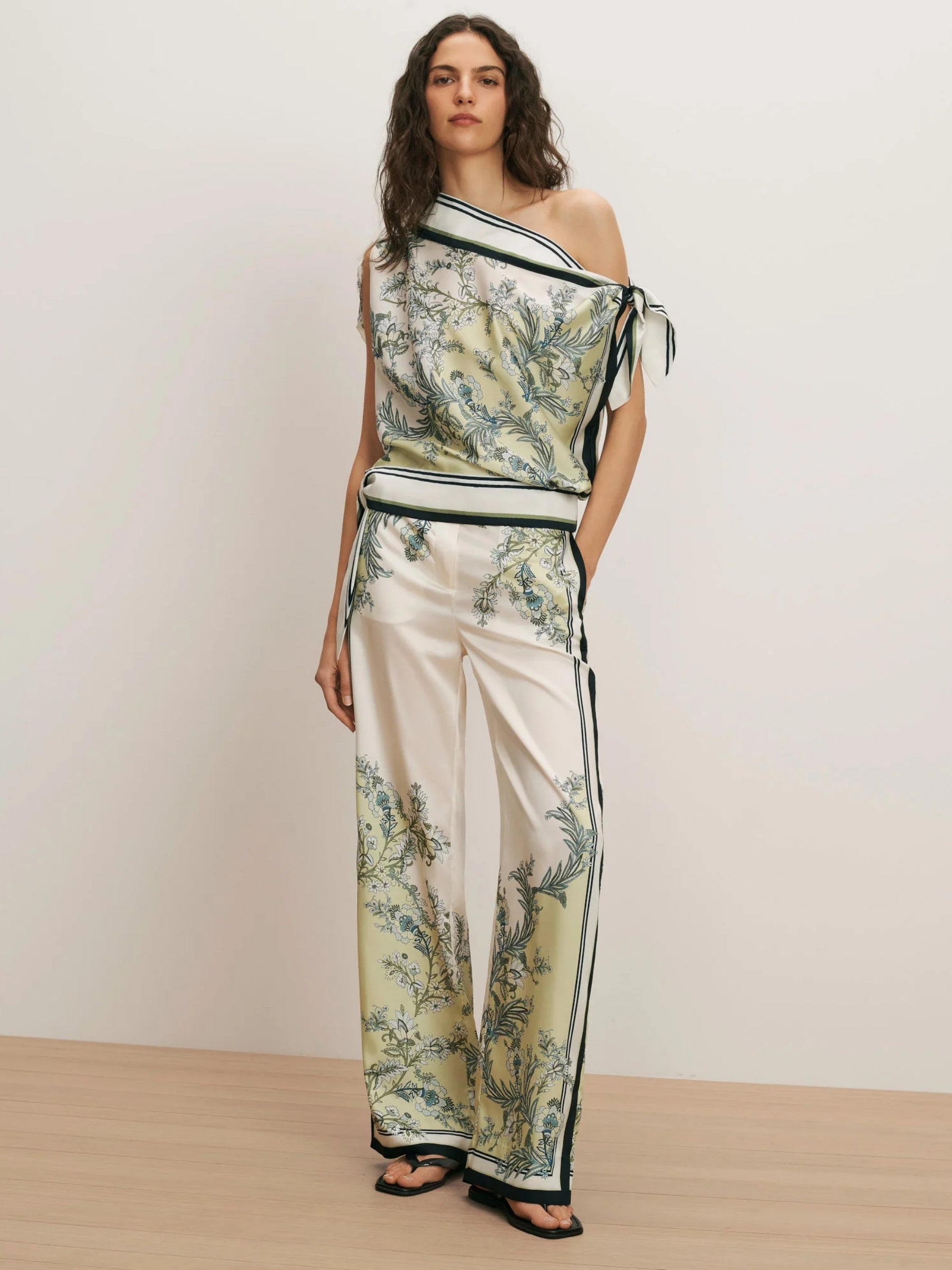 Grigore Pant - Light Pistachio Multi by Veronica Beard — view 6