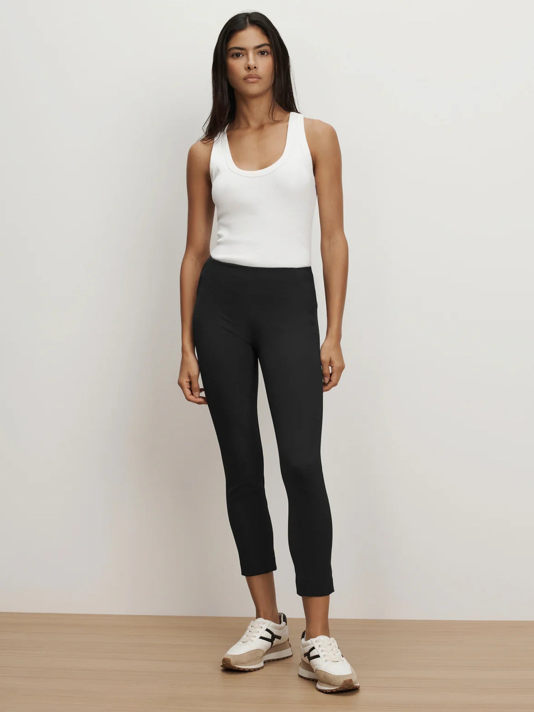 Zip Back Scuba Pant - Black