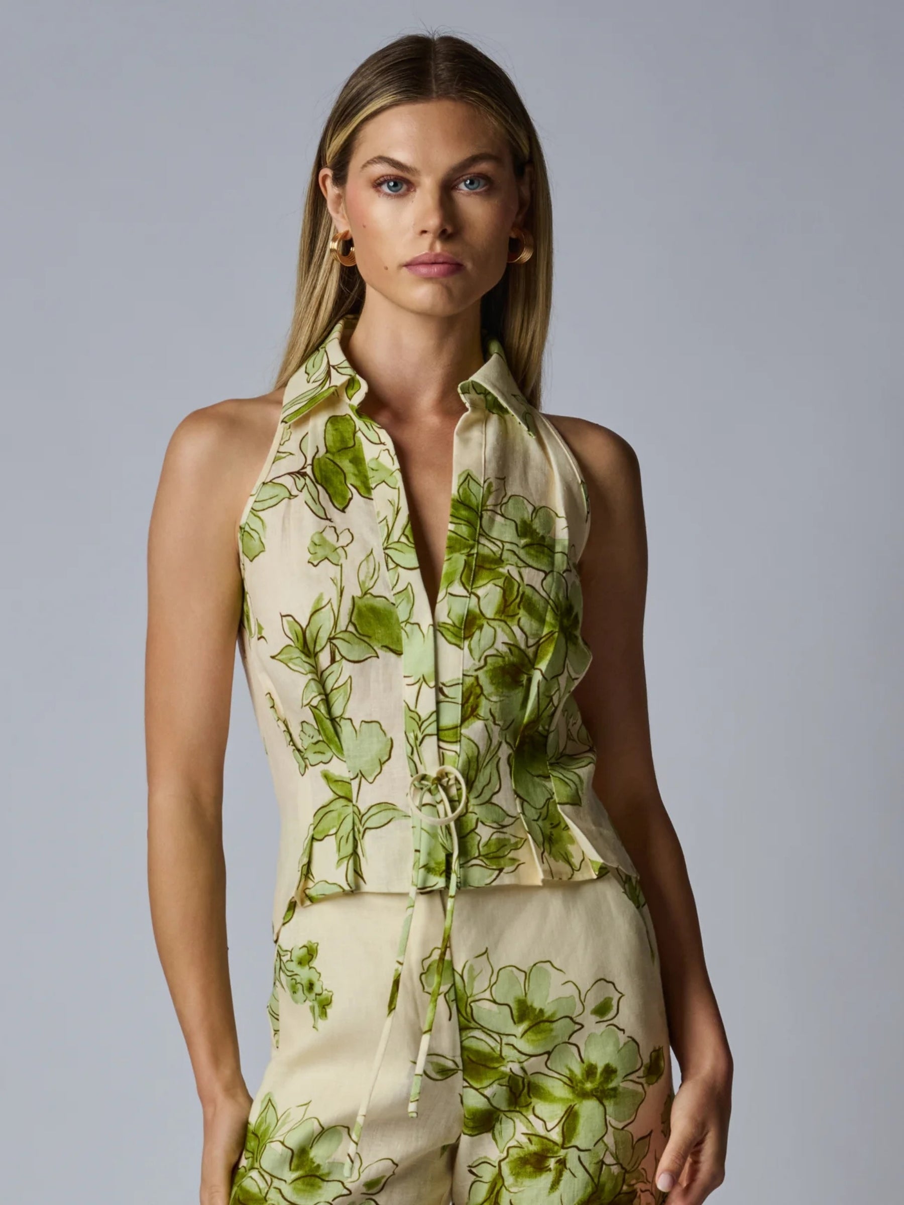 HEVRON-SLOAN-VEST-GREEN-FLORAL