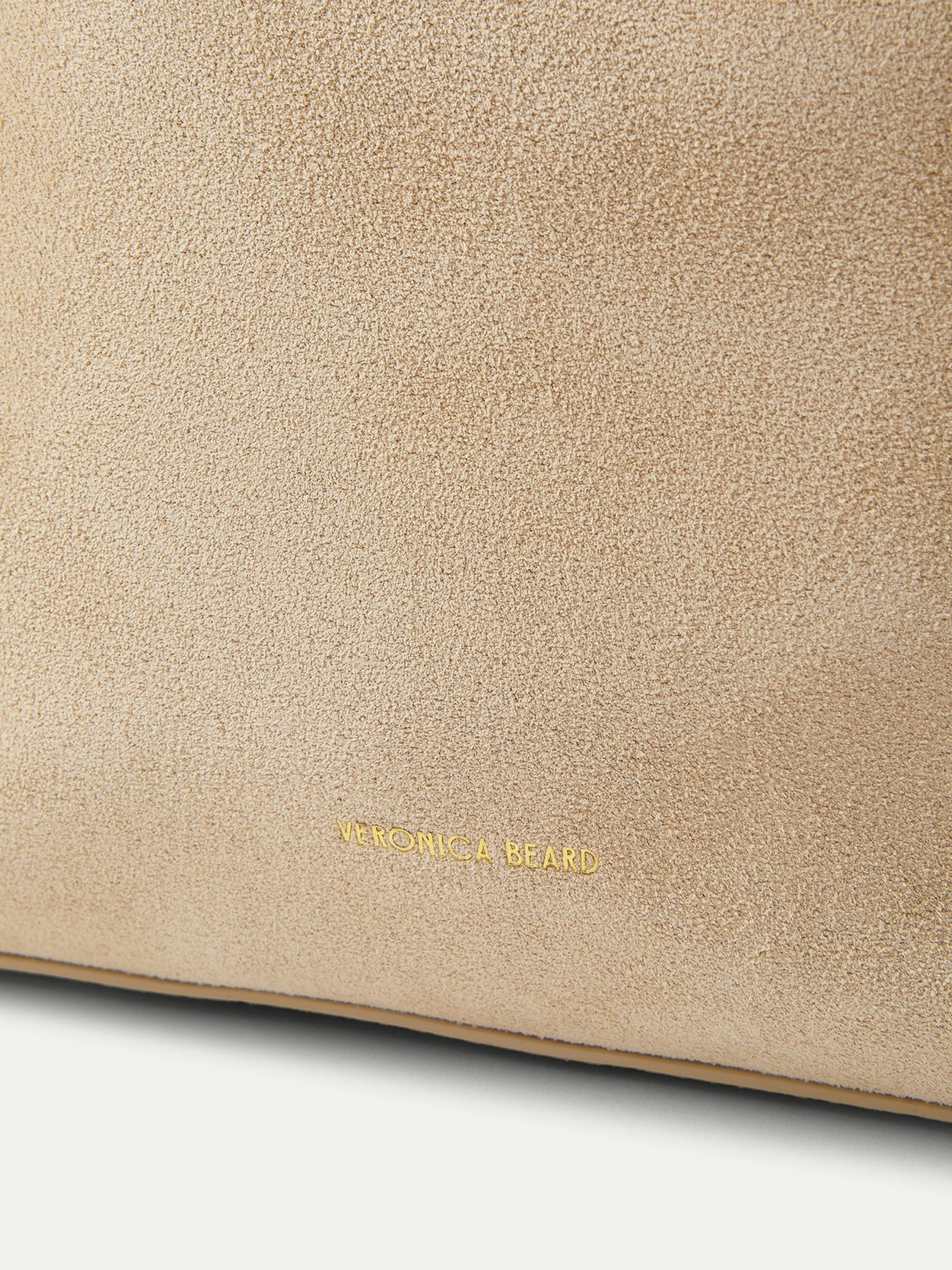 Suede Swing Bag - Stone by Veronica Beard — view 4