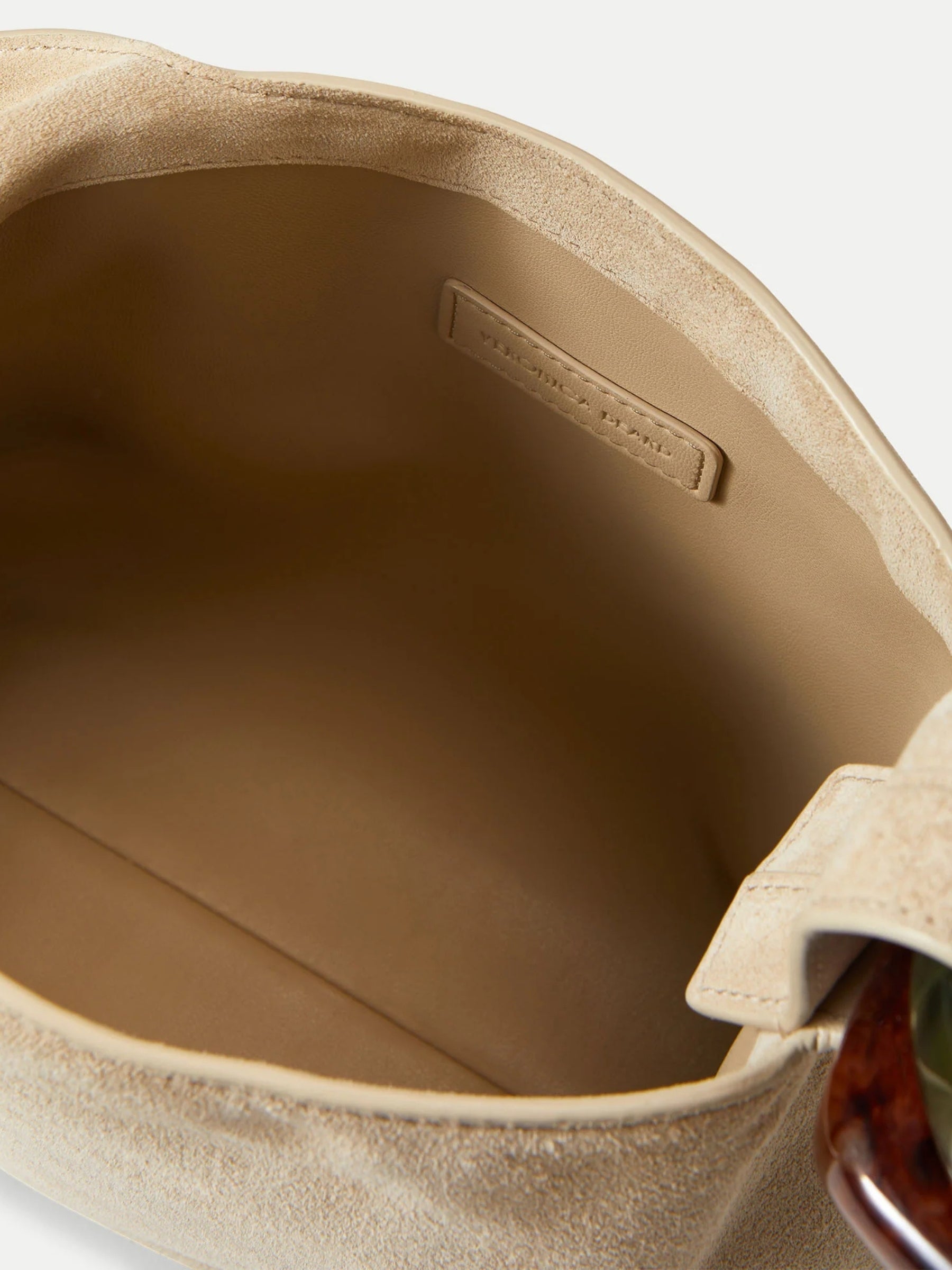 Suede Swing Bag - Stone by Veronica Beard — view 5