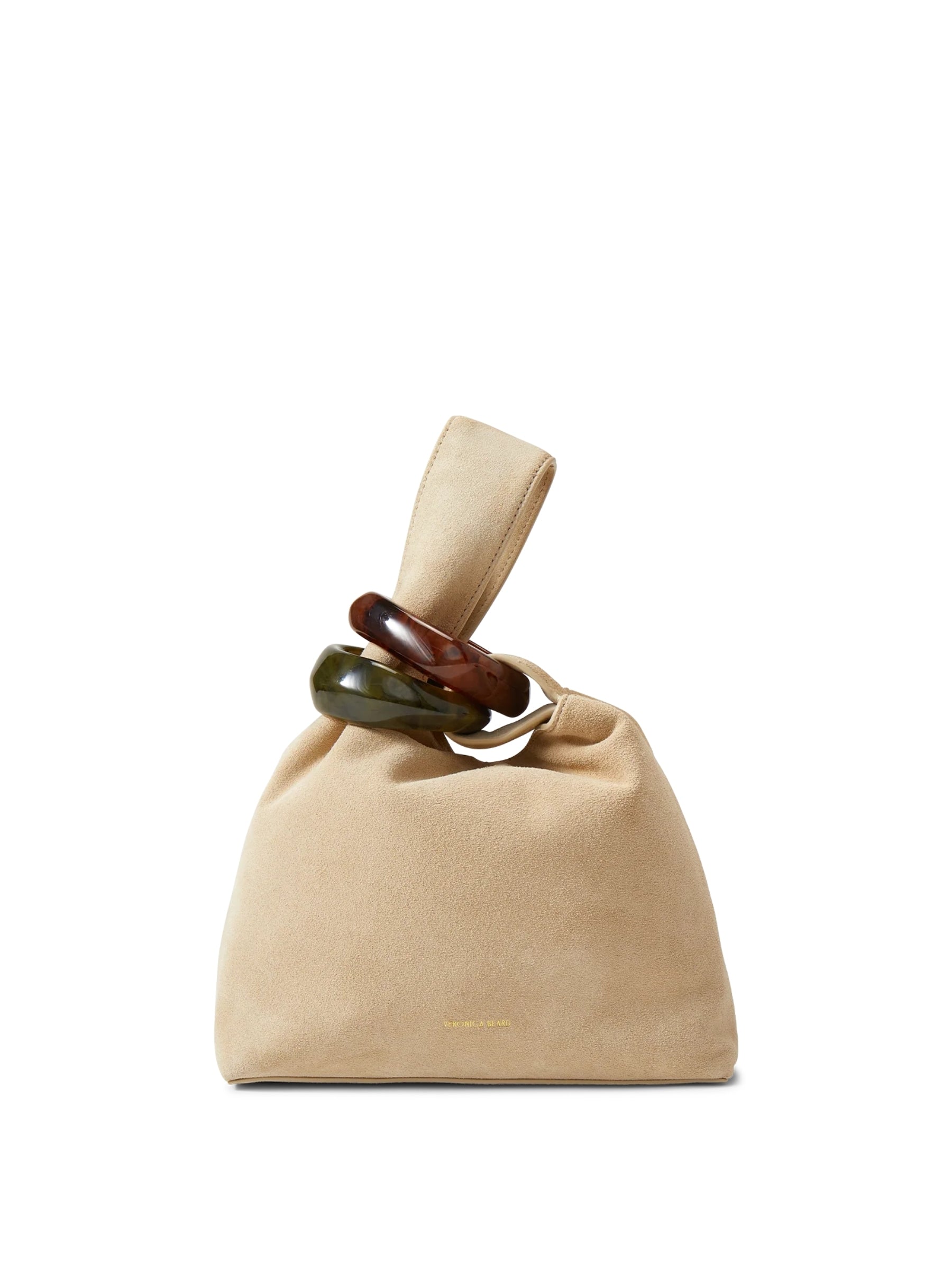 Suede Swing Bag - Stone by Veronica Beard — view 7