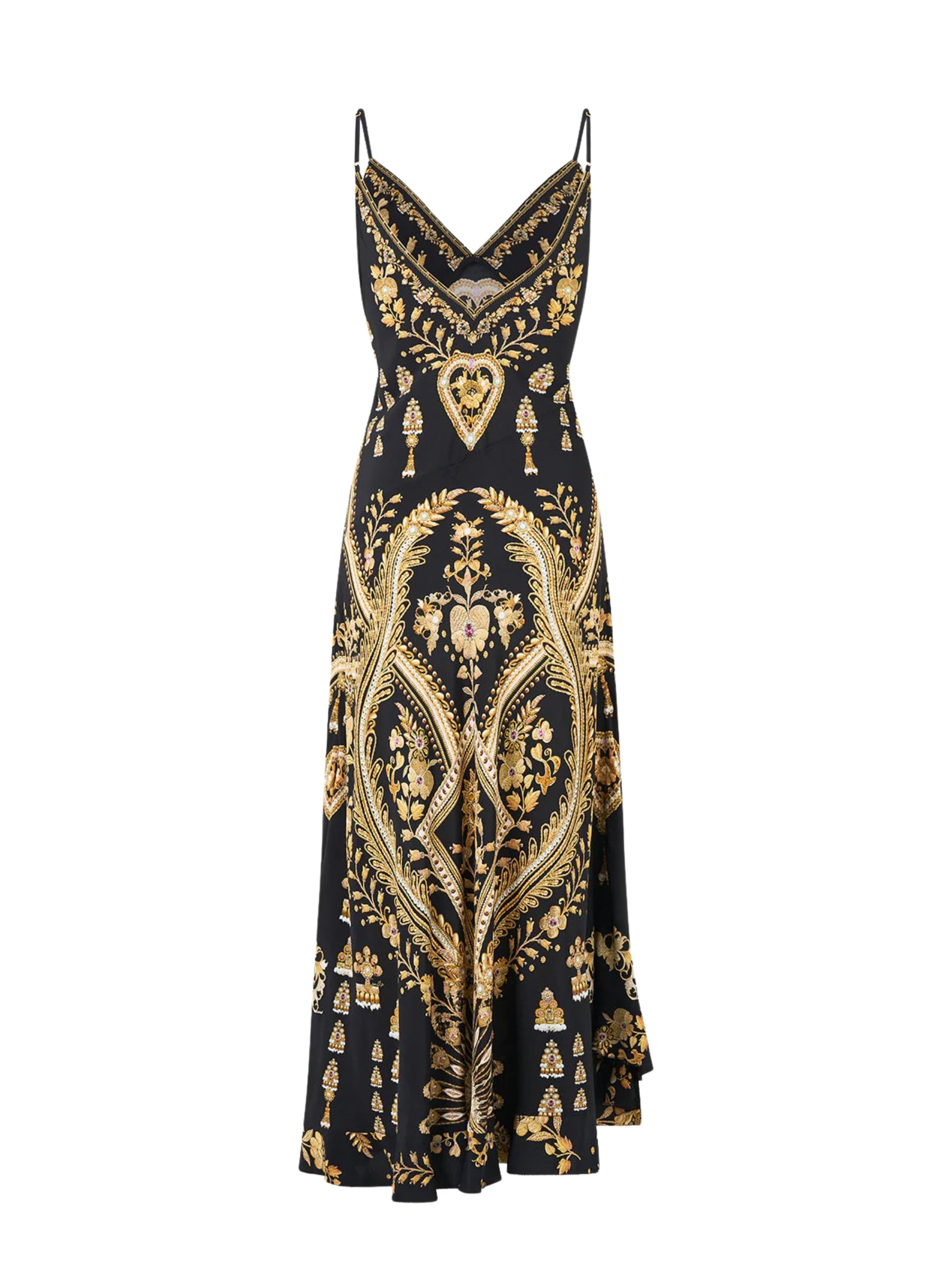 Bias Slip Dress w/ Frill Hem - Taurus Rising by Camilla — view 3