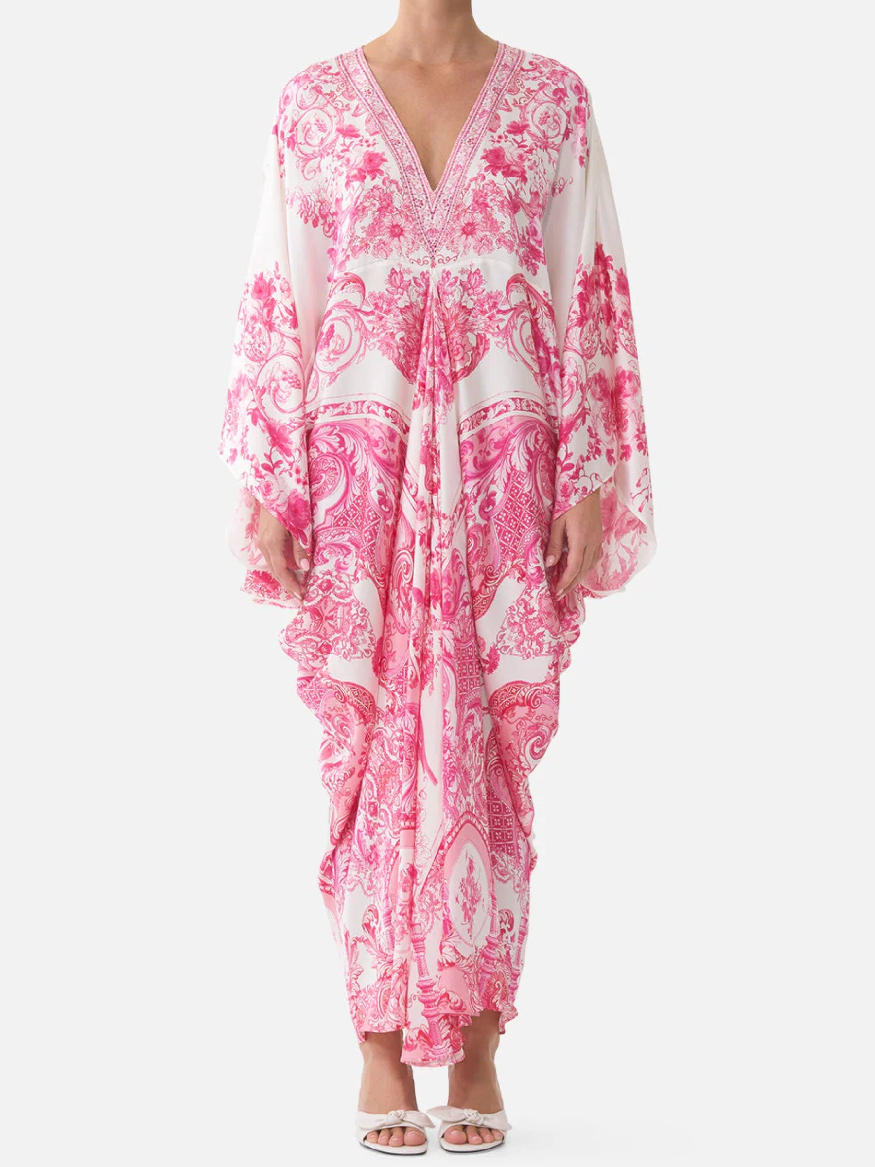 T Shape Long Kaftan - Livin La Vida Rosa