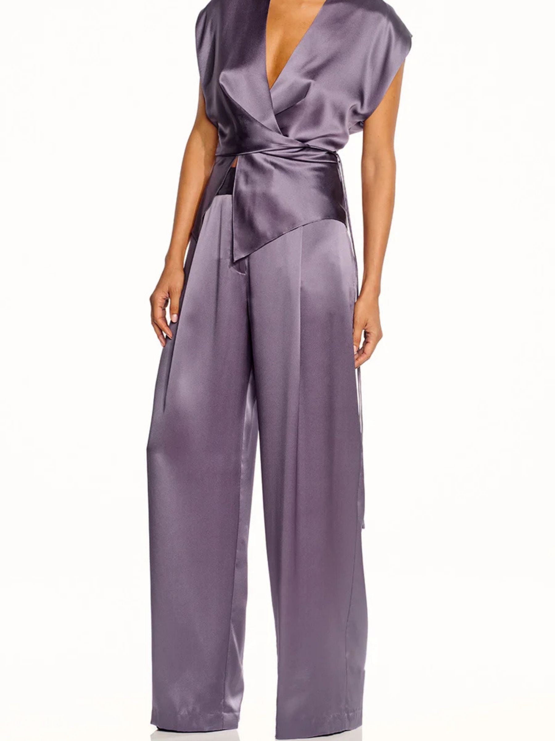 Relaxed Trouser - Smoky Plum