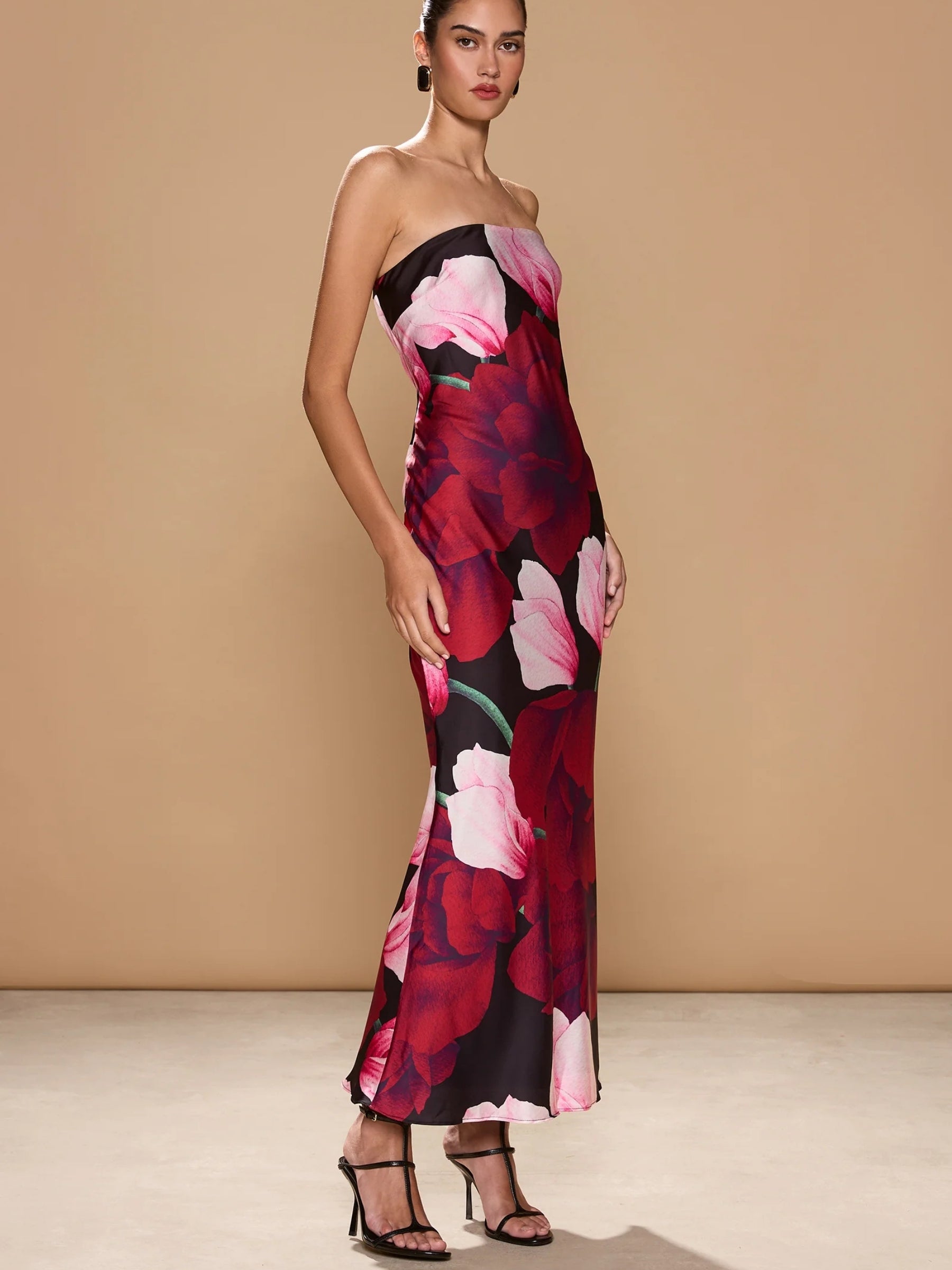 Alma Maxi Dress - Midnight Roses