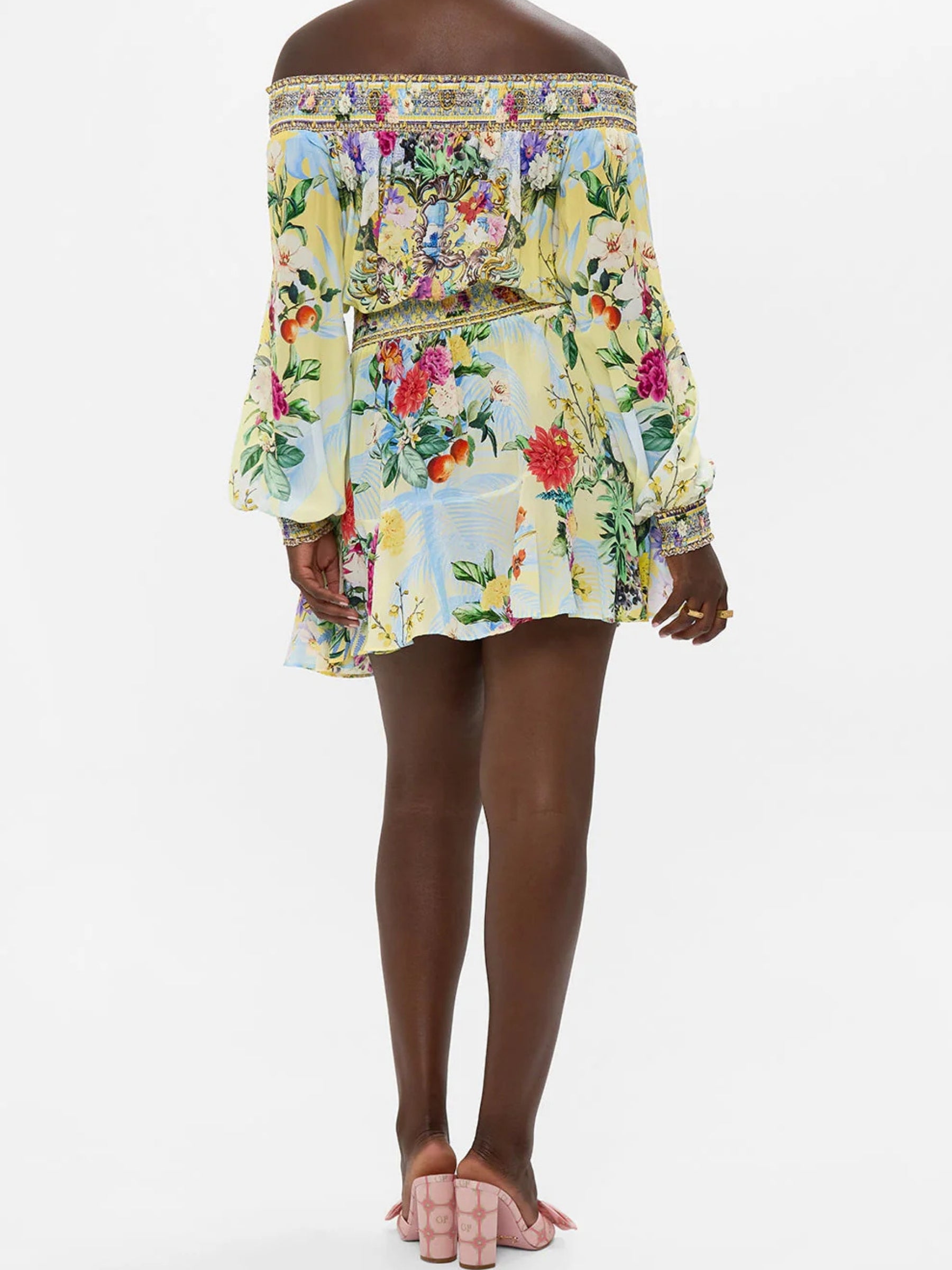 Camilla-Off -the -Shoulder -Short -Dress - -Flor -Fantastica