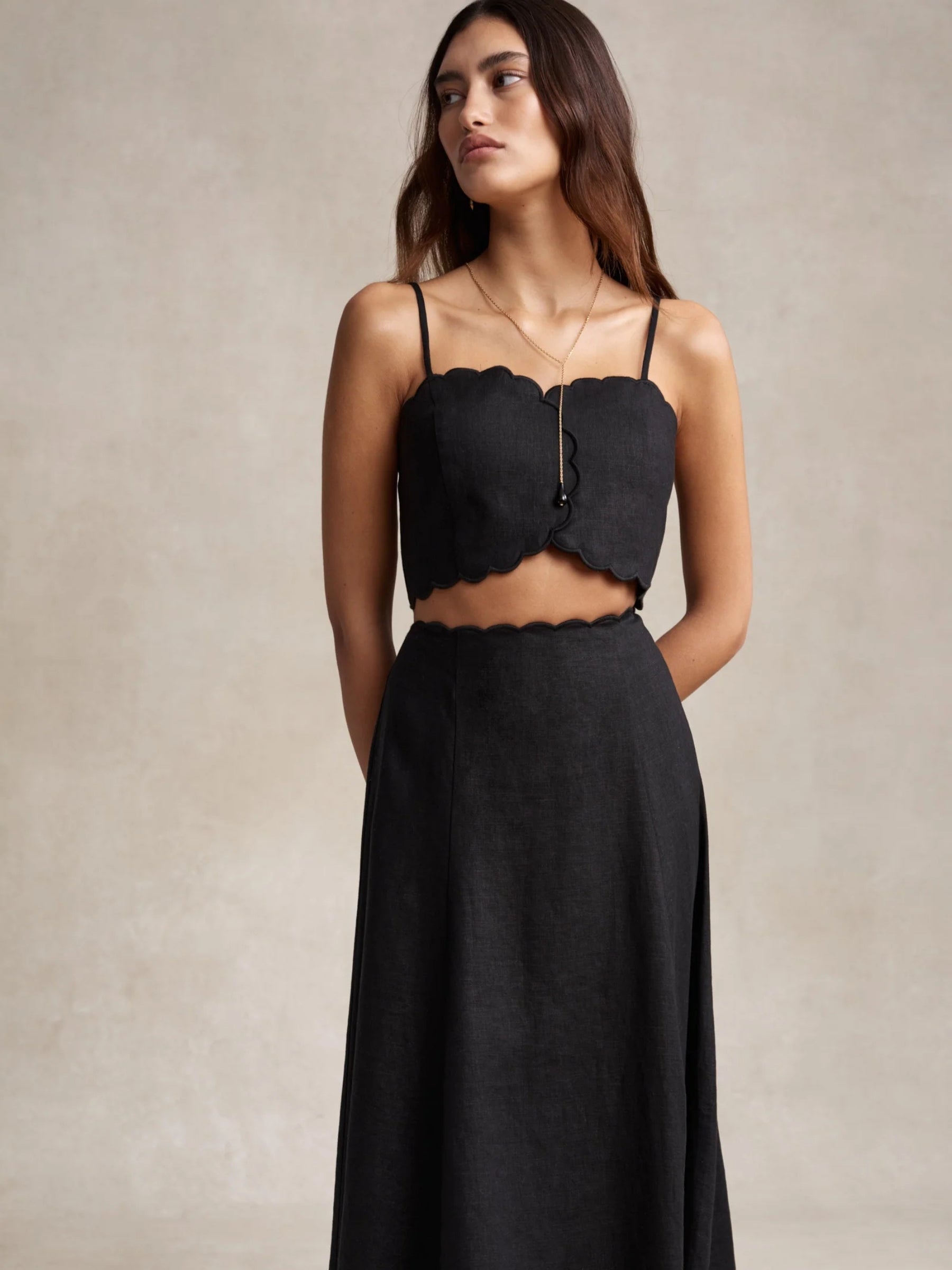 Issa Skirt - Black by Hevron — view 4