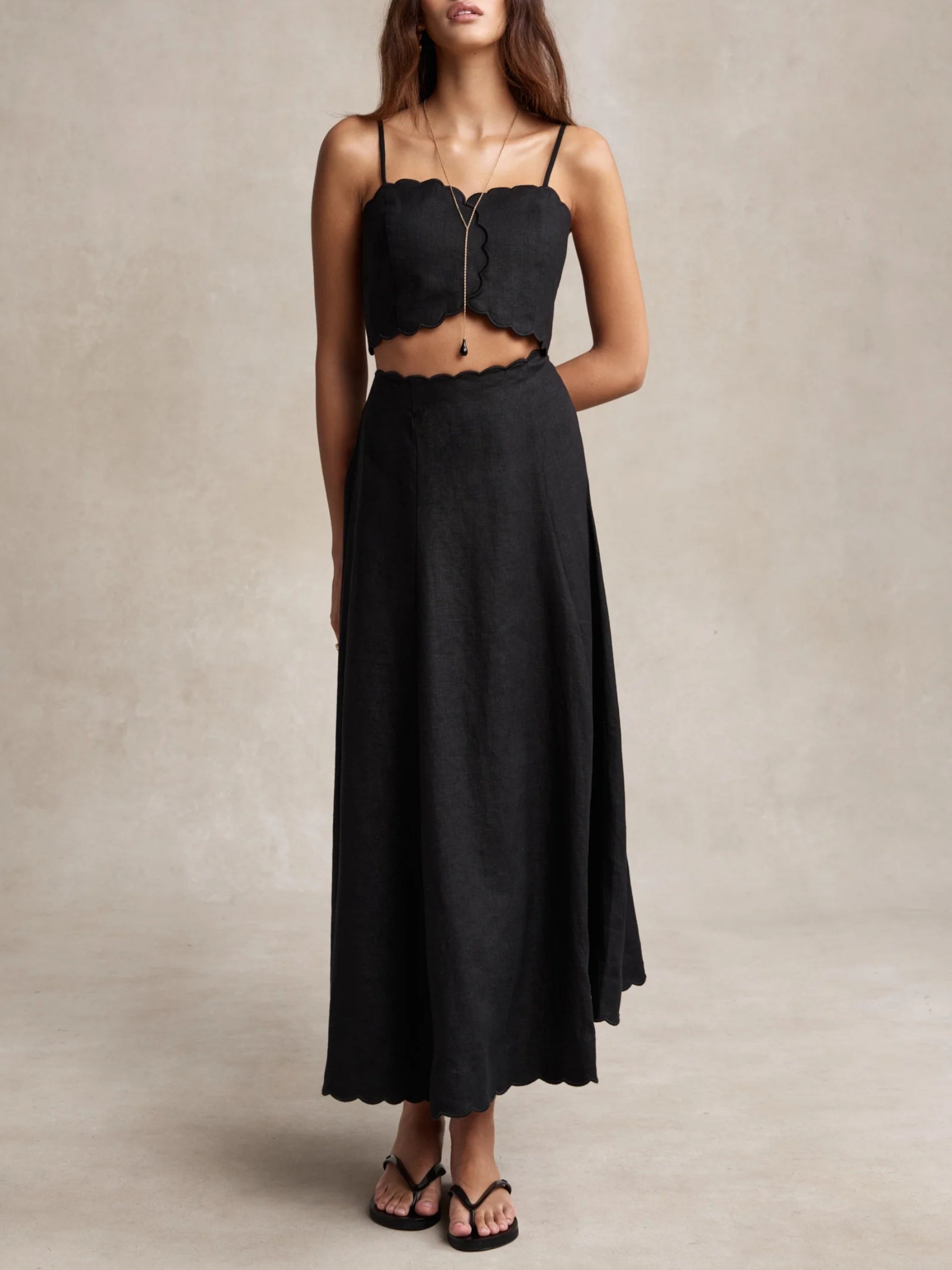 Delilah Top - Black by Hevron — view 4