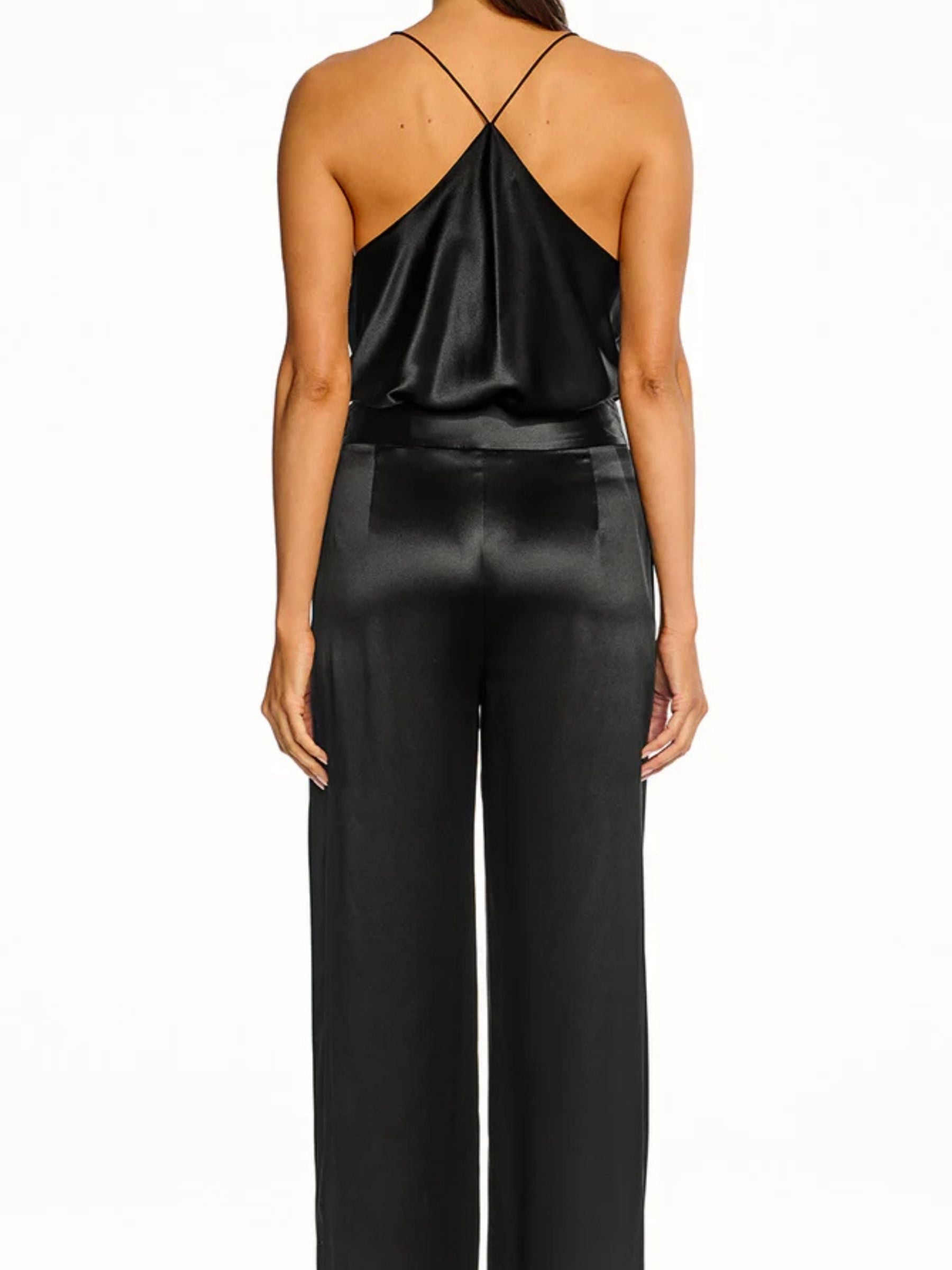 Lace Inset Cami - Black