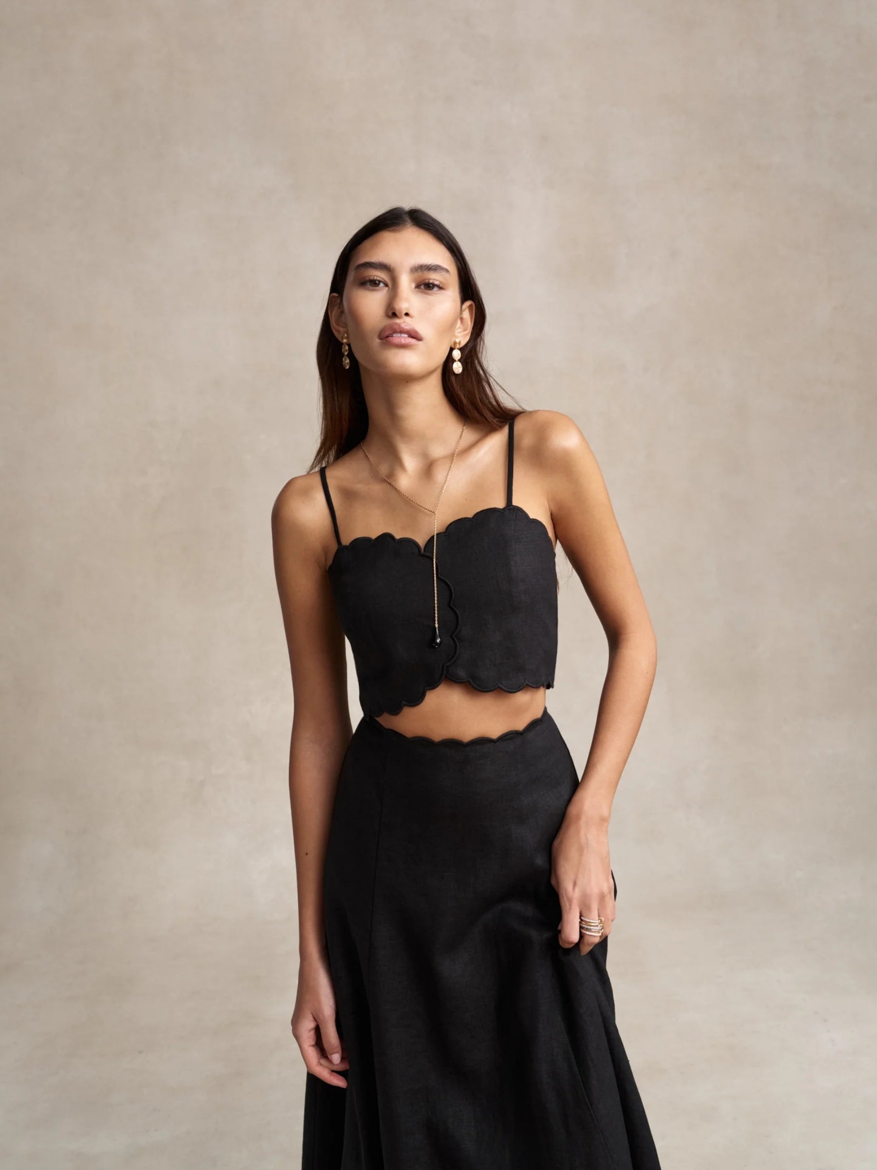 Issa Skirt - Black by Hevron — view 3
